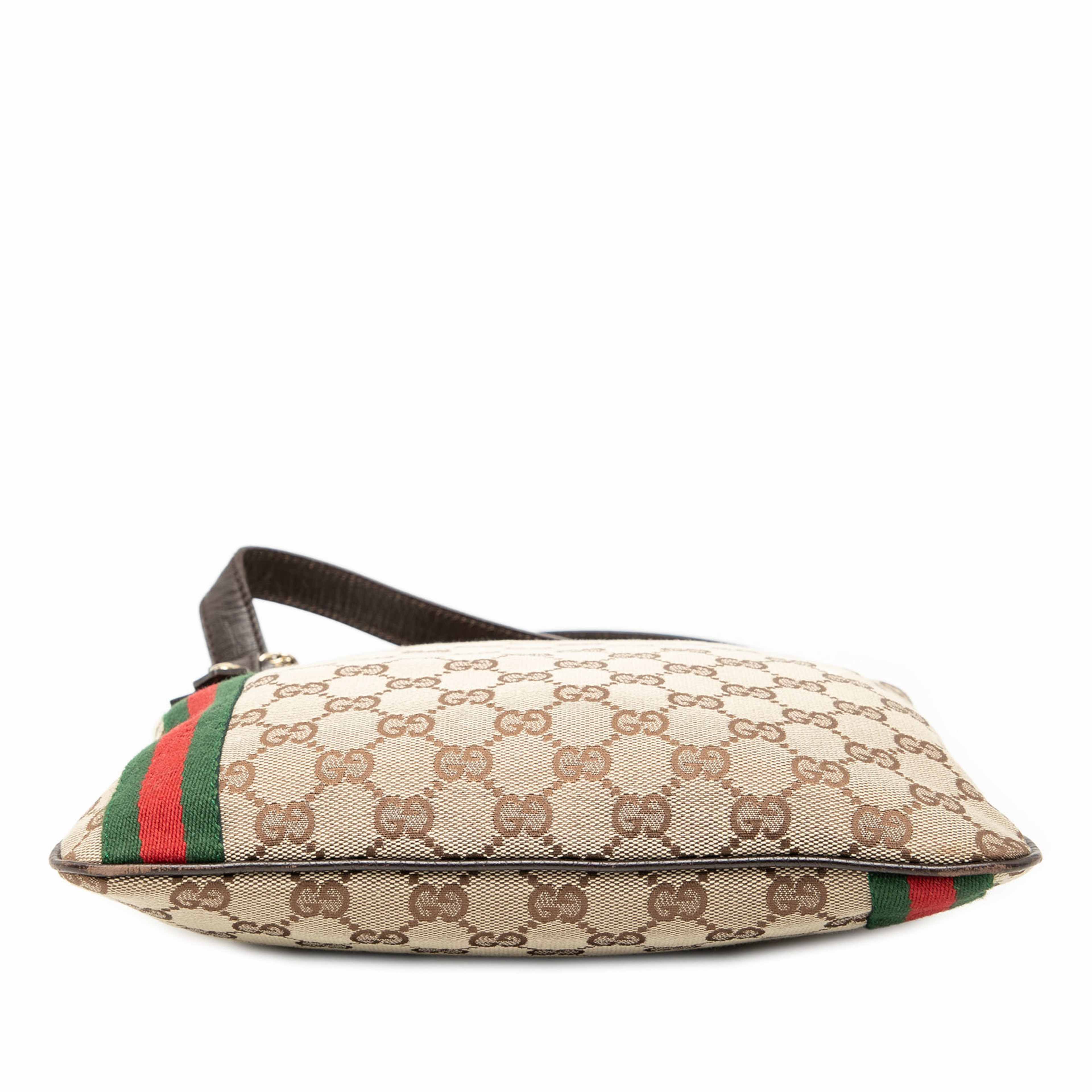 Gucci Gg Canvas Jolicoeur Crossbody, från Luxclusif, i färgen beige. Klicka för att öppna bilden i stort format