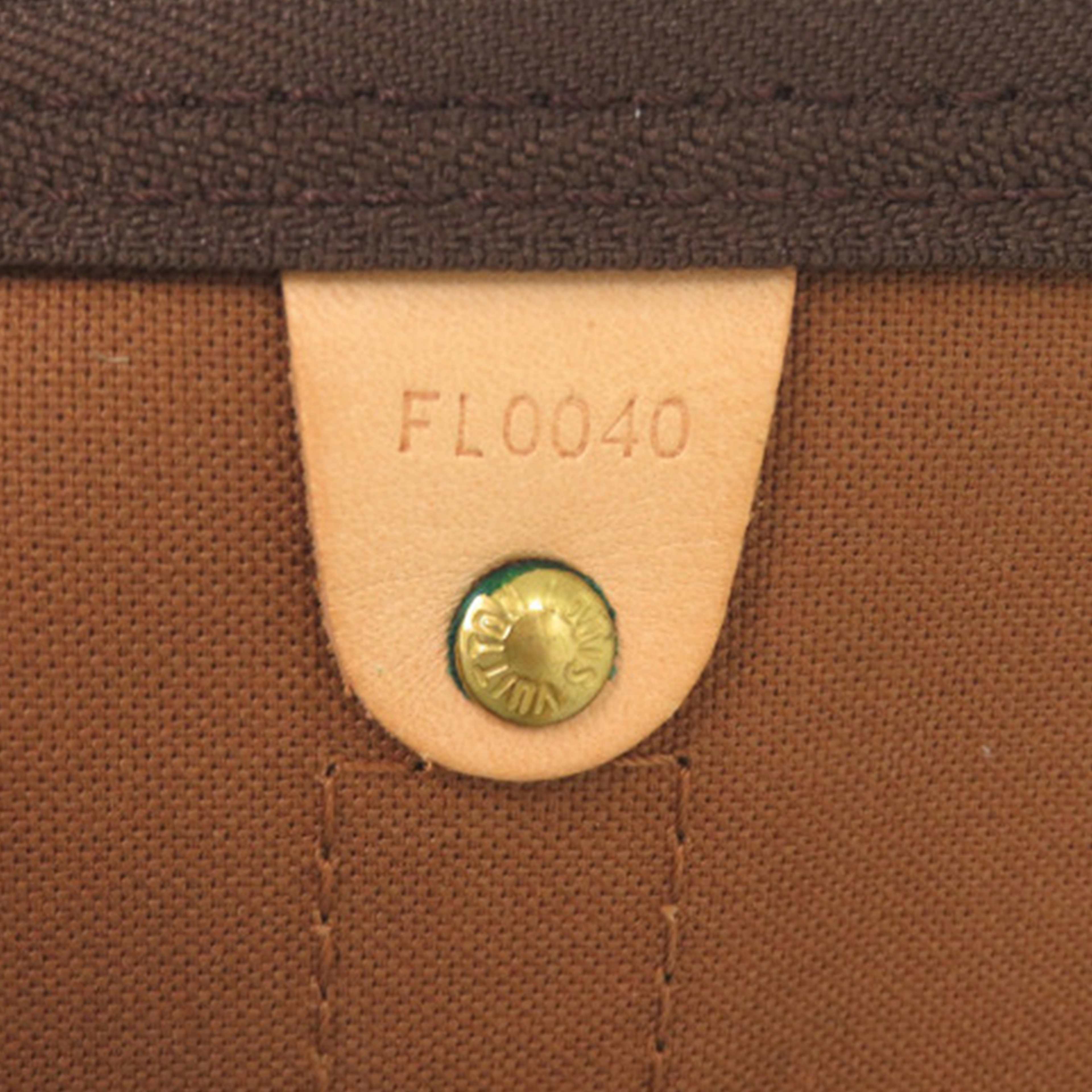 Louis Vuitton Monogram Keepall 60, från Luxclusif, i färgen brown. Klicka för att öppna bilden i stort format
