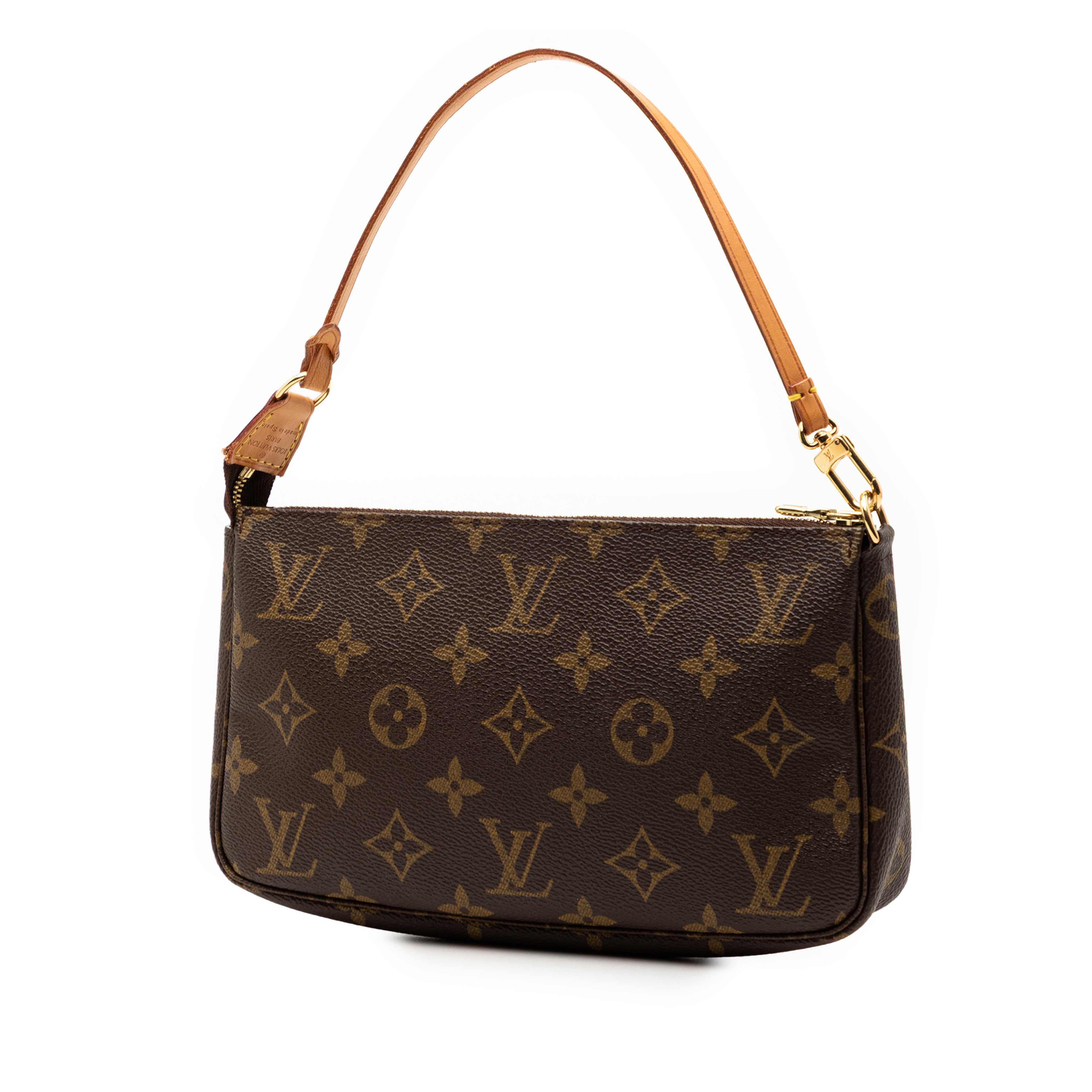 Louis Vuitton Monogram Pochette Accessoires, från Luxclusif, i färgen brown. Klicka för att öppna bilden i stort format
