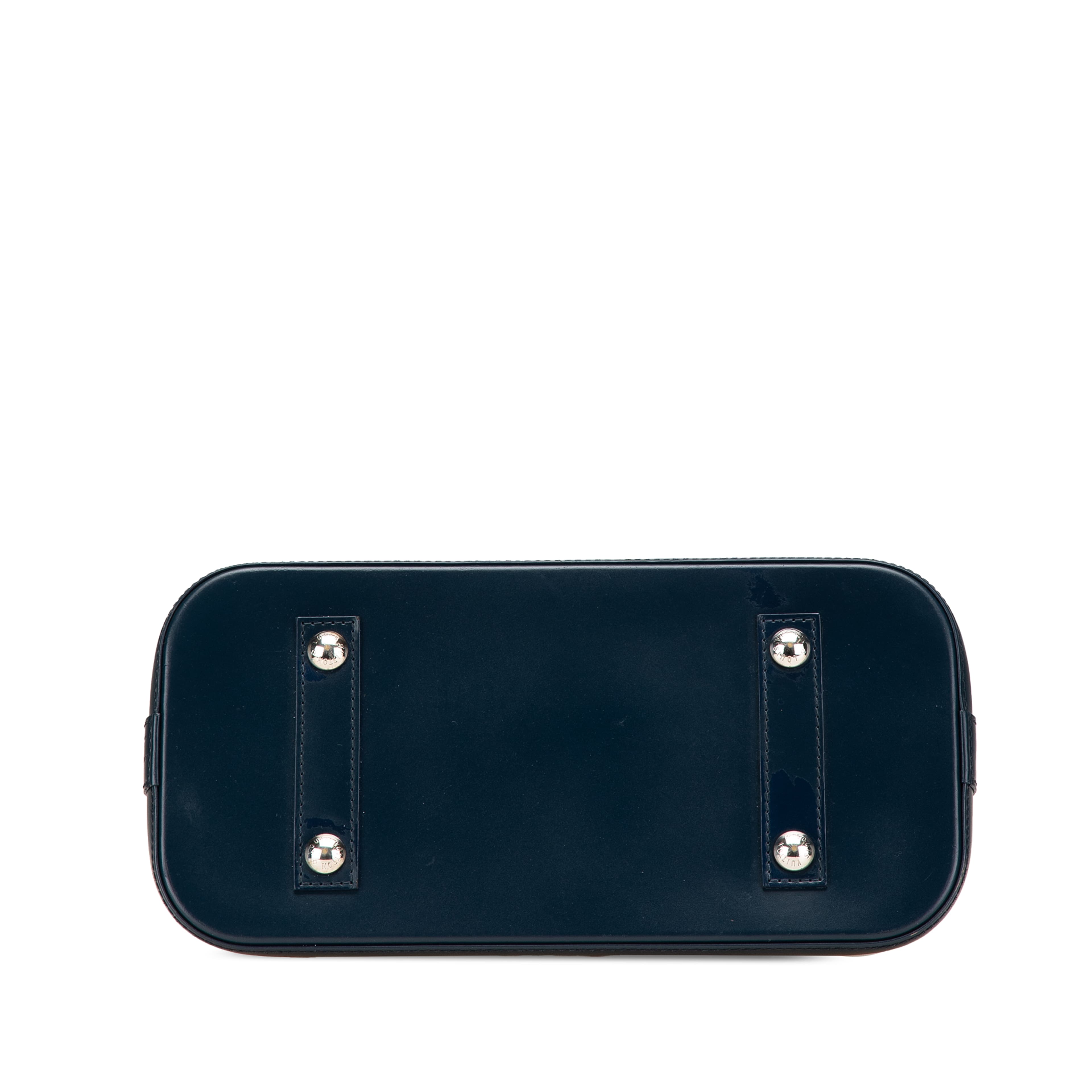 Louis Vuitton Epi Alma Pm, från Luxclusif, i färgen navy.