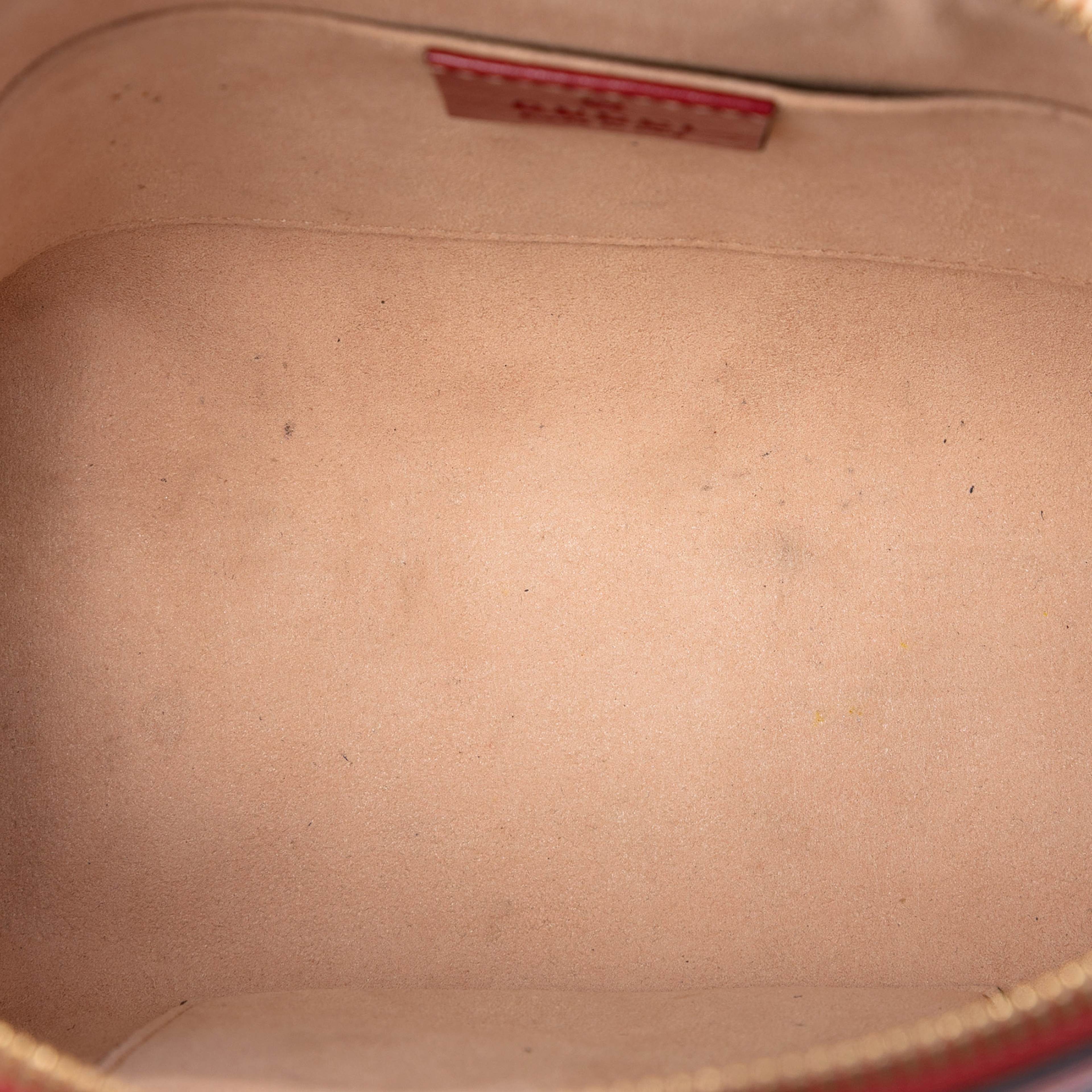 Gucci Small Suede Ophidia Dome Crossbody, från Luxclusif, i färgen navy. Klicka för att öppna bilden i stort format