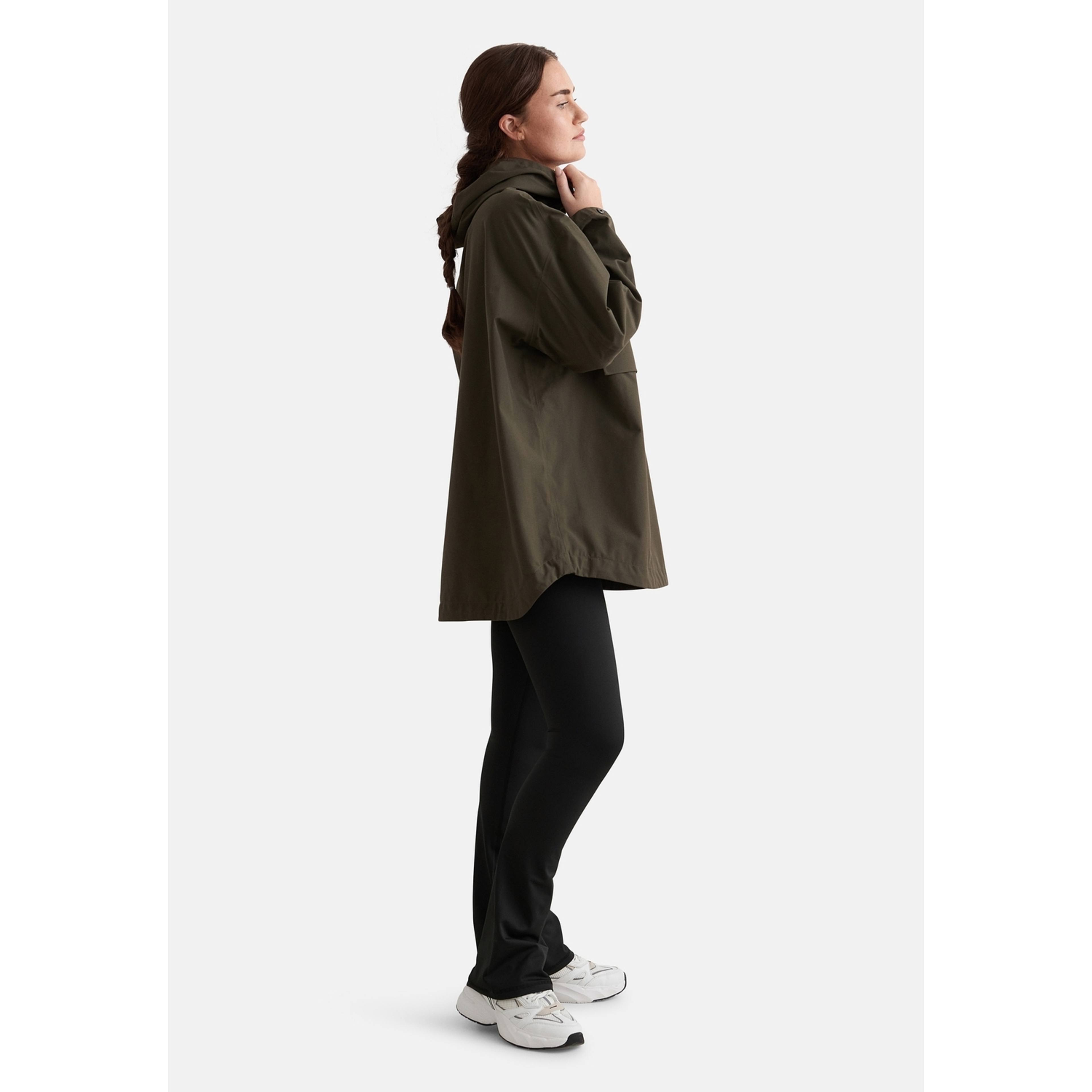Khaki Waterproof Oversized Anorak
