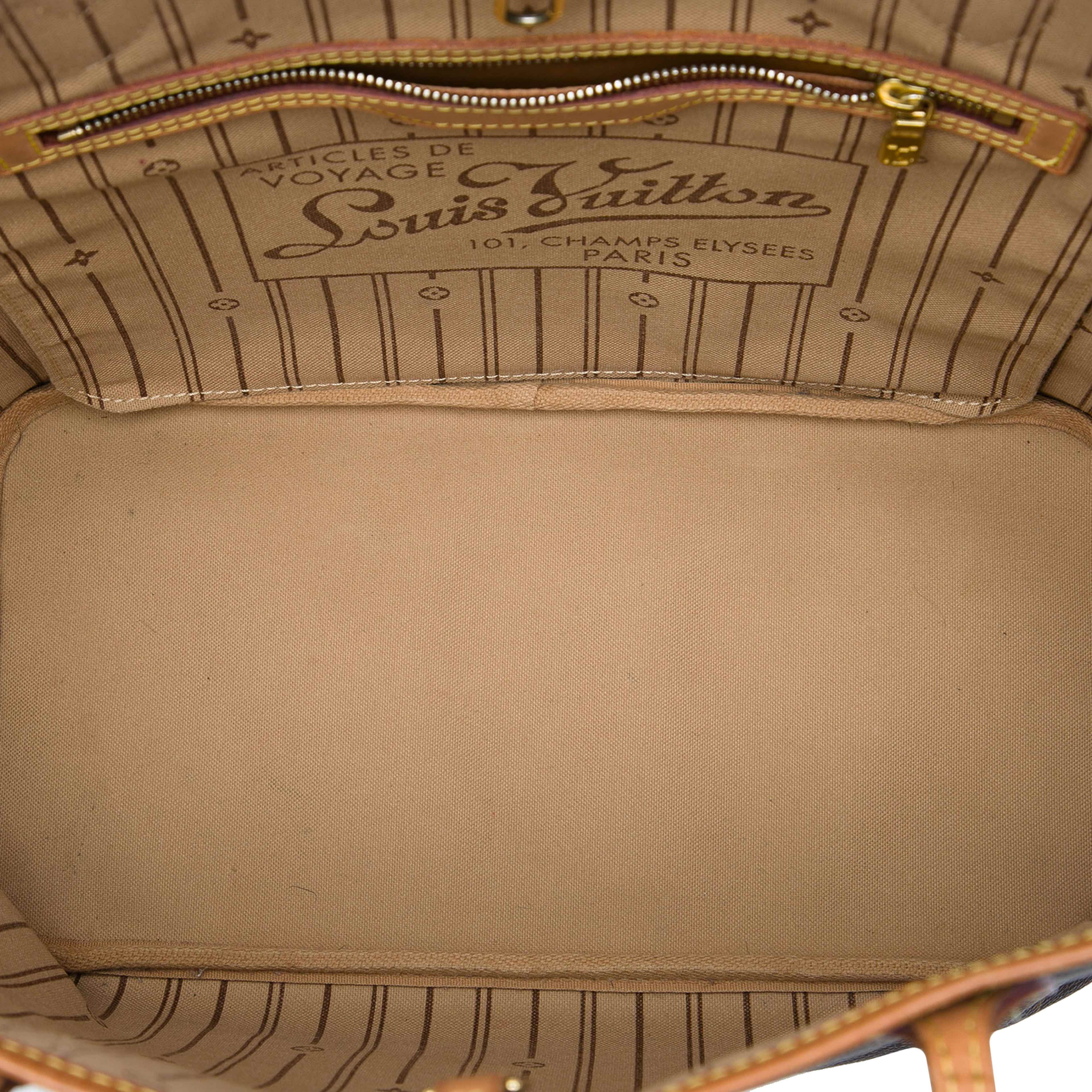 Louis Vuitton Monogram Neverfull Mm, från Luxclusif, i färgen brun. Klicka för att öppna bilden i stort format