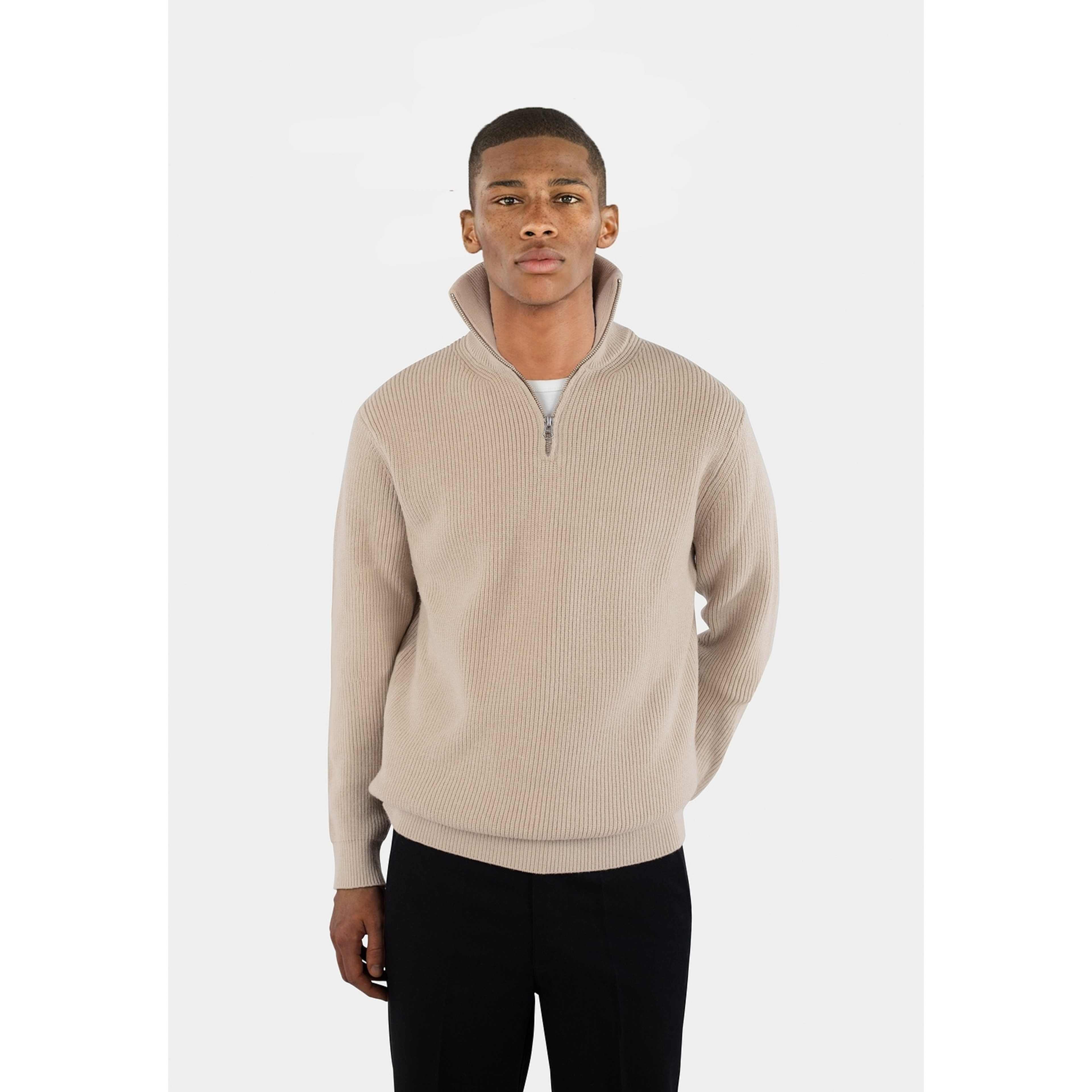Reuben Knitted Half Zip Sweater