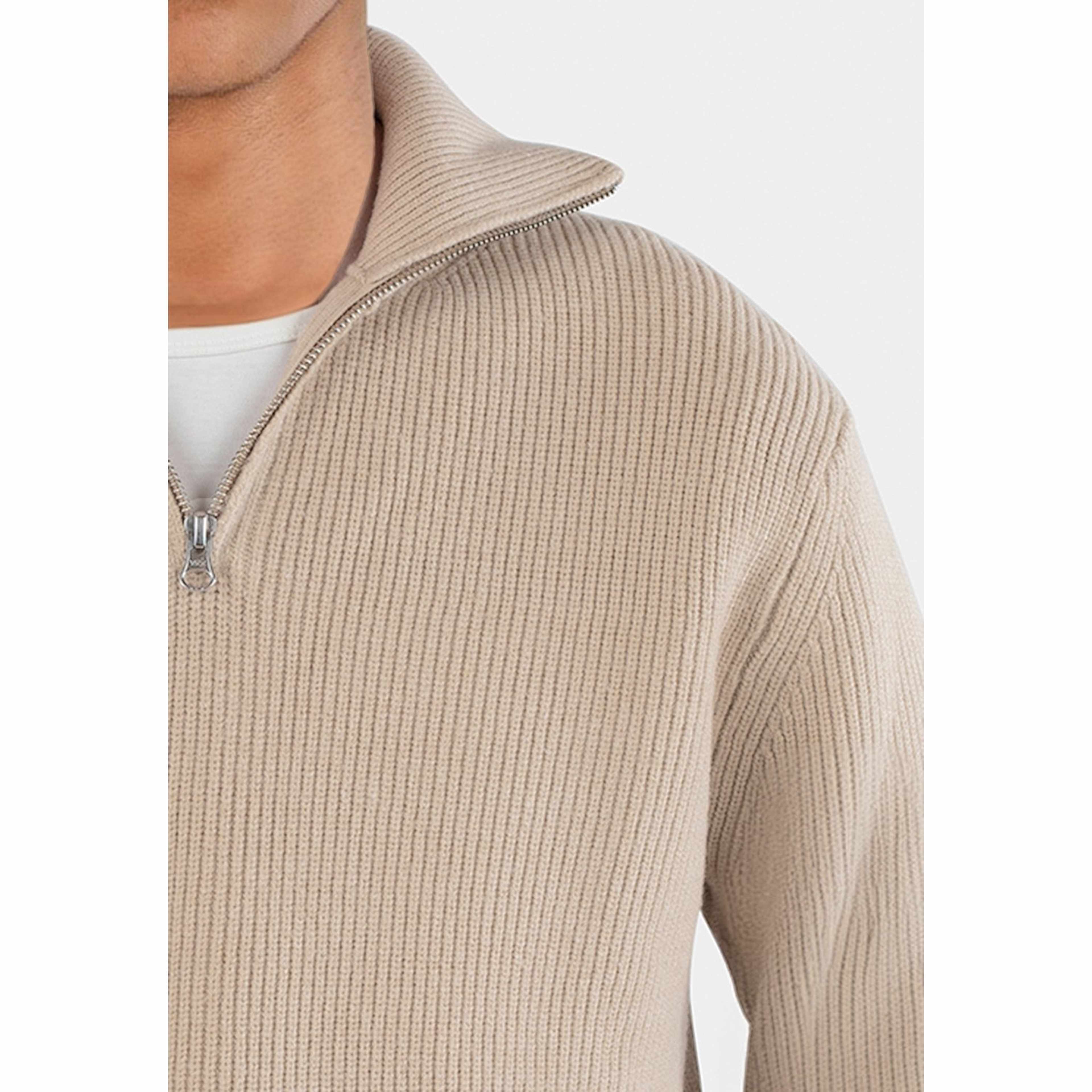 Reuben Knitted Half Zip Sweater