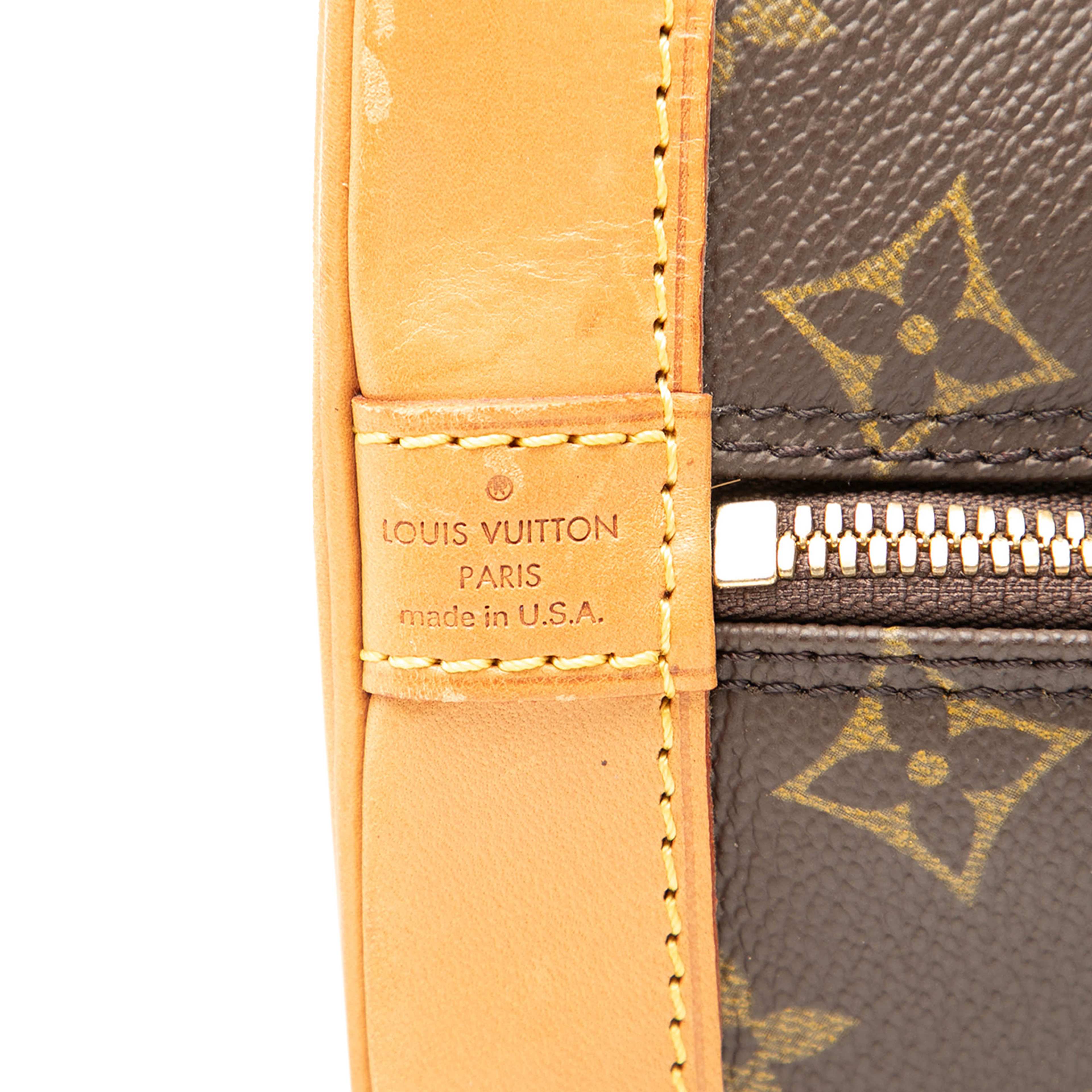 Louis Vuitton Monogram Alma Pm, från Luxclusif, i färgen brun. Klicka för att öppna bilden i stort format
