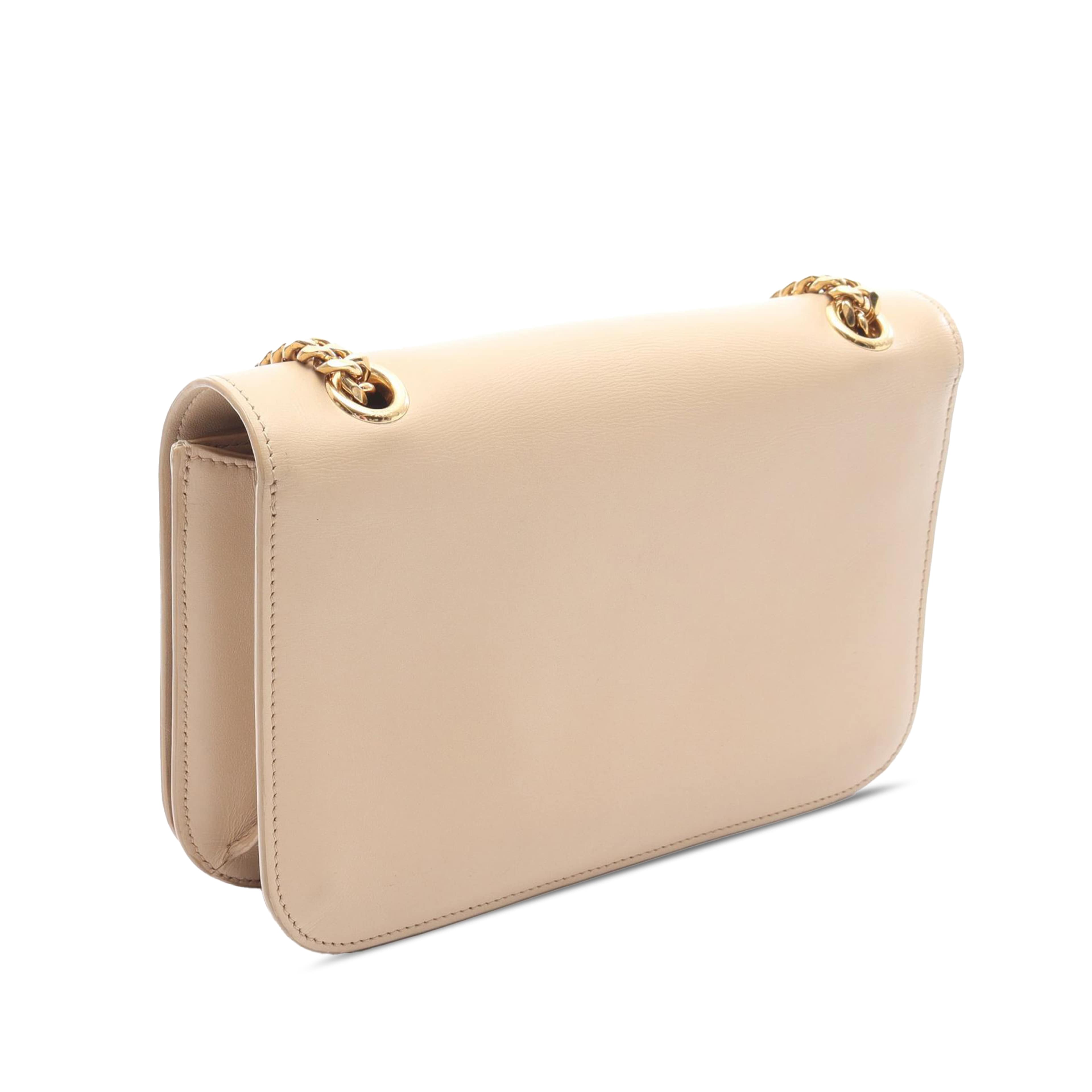 Celine Medium Leather Triomphe Frame Crossbody