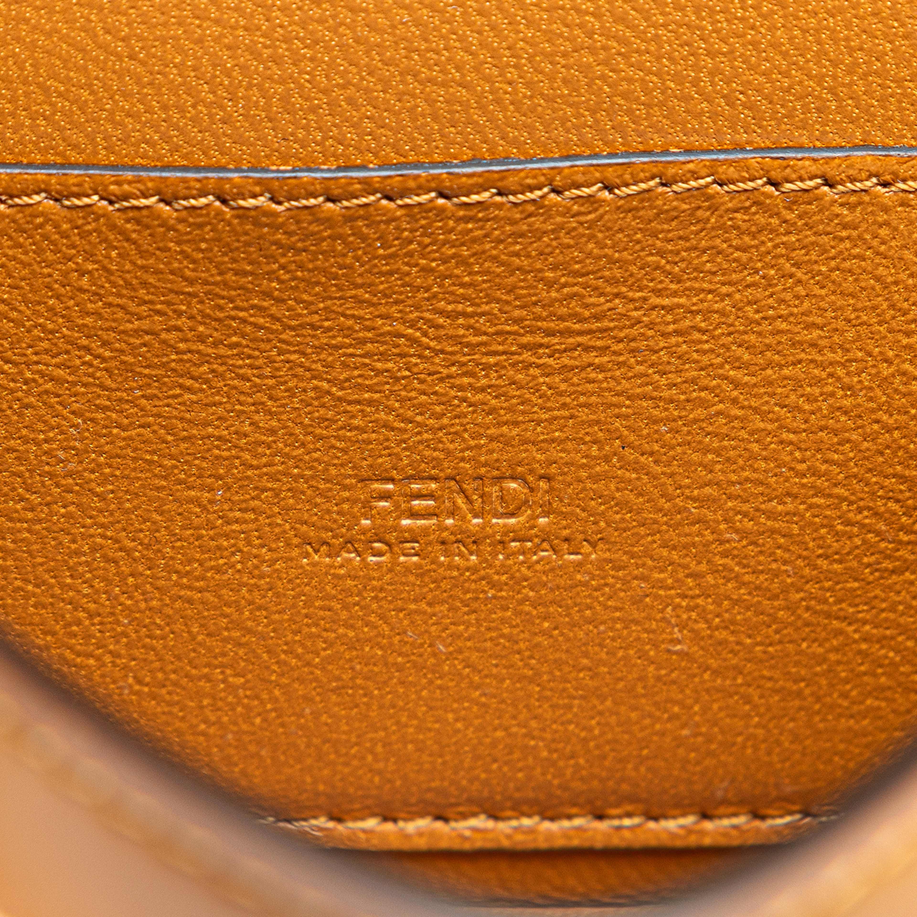 Fendi Nano Bag F Glossy Calfskin Handbag