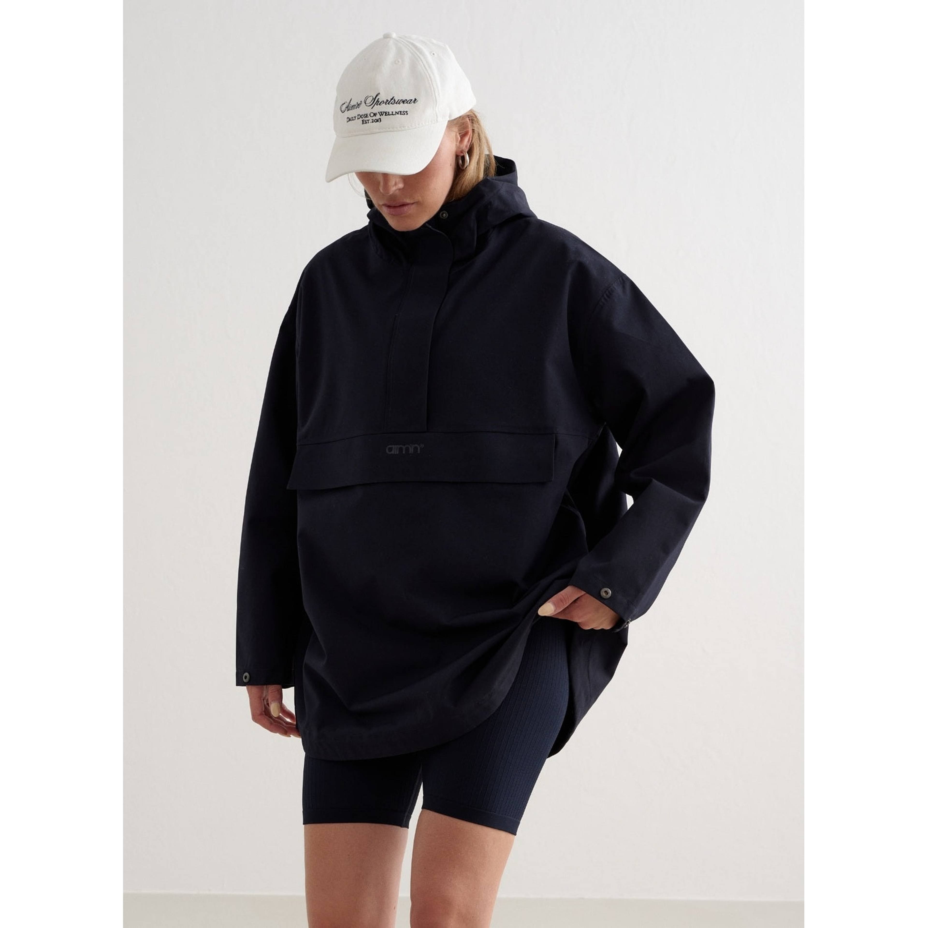 Navy Waterproof Oversized Anorak