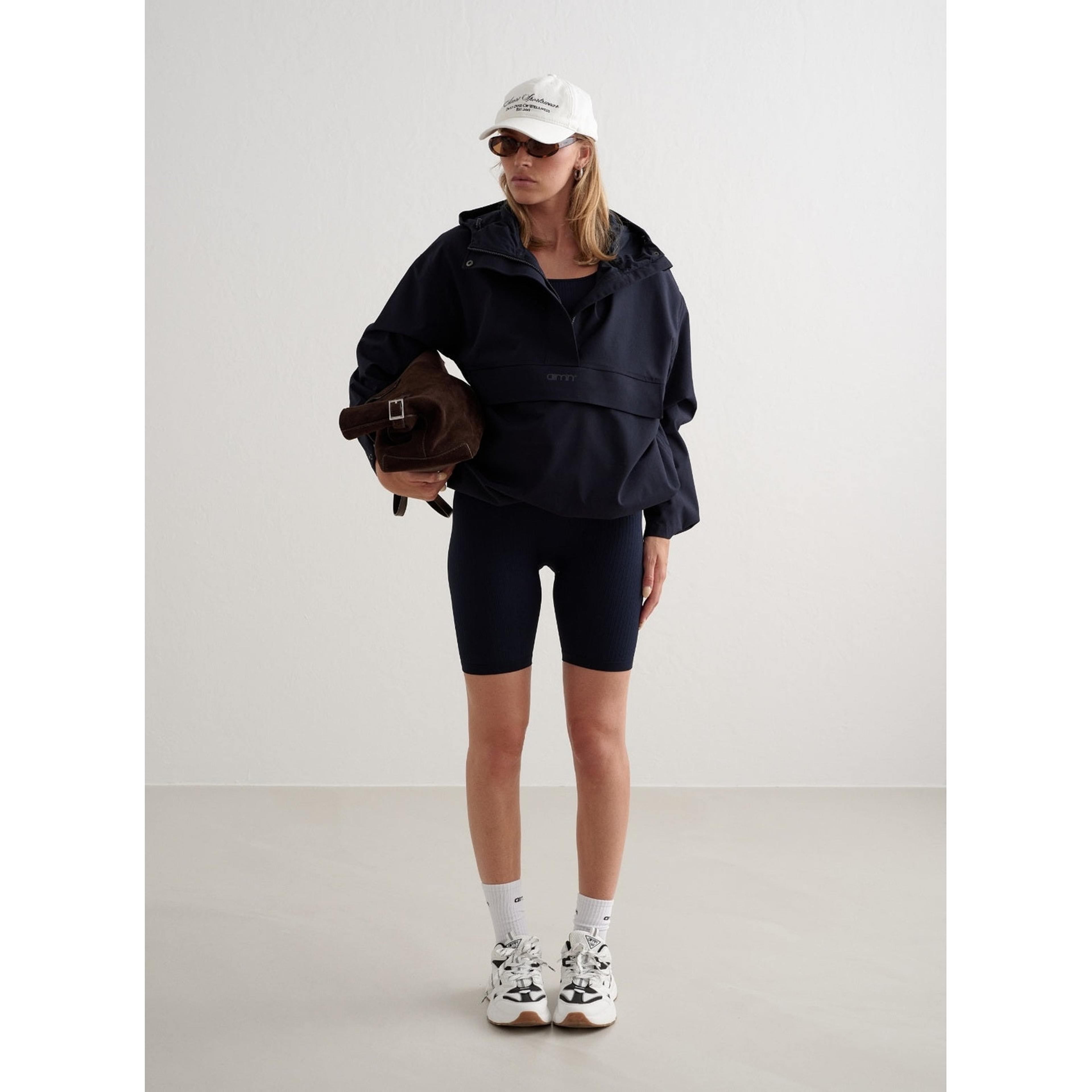Navy Waterproof Oversized Anorak