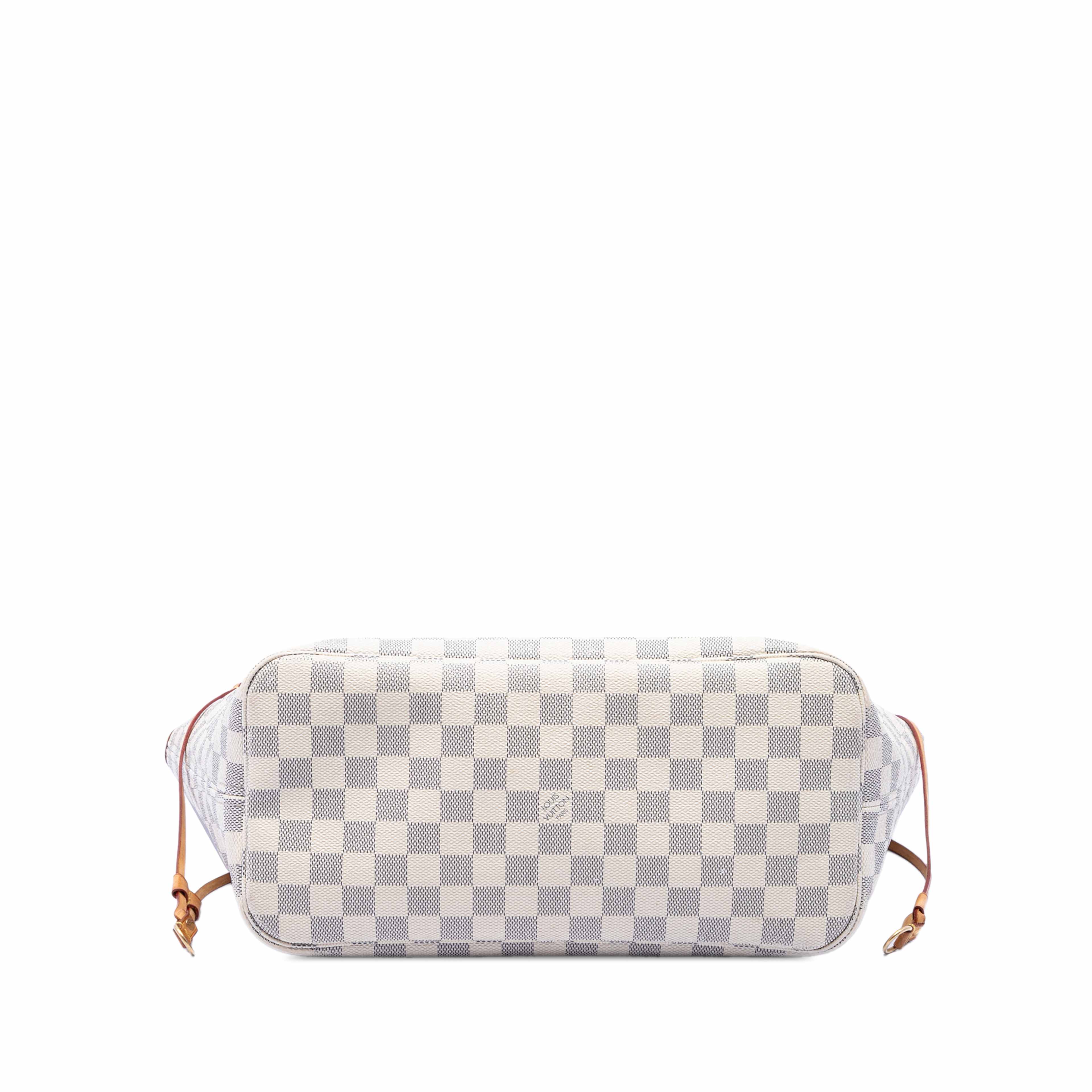 Louis Vuitton Damier Azur Neverfull Mm, från Luxclusif, i färgen white. Klicka för att öppna bilden i stort format