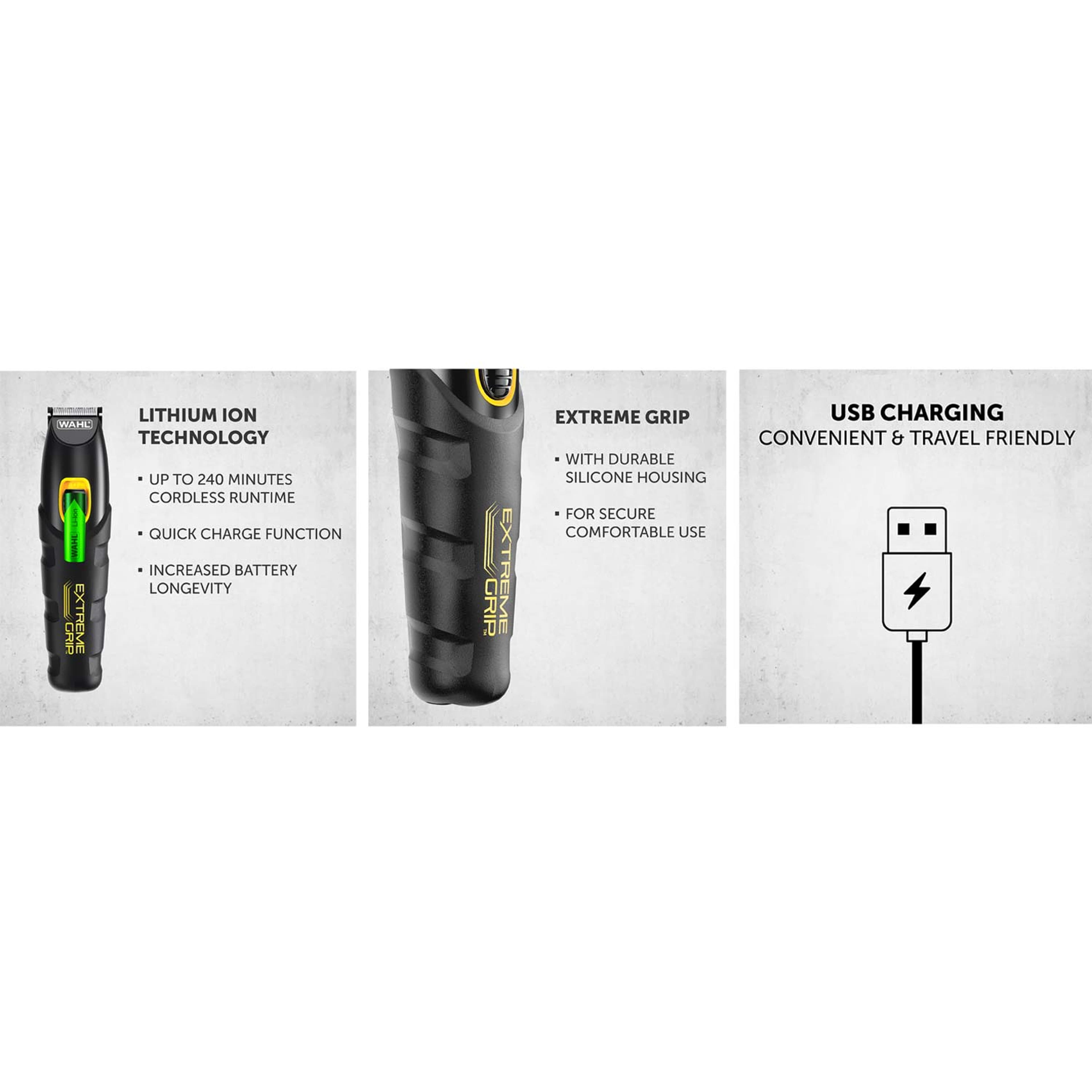 Multitrimmer Extreme Grip Advanced 09893.0460, från Wahl, i färgen svart. Klicka för att öppna bilden i stort format