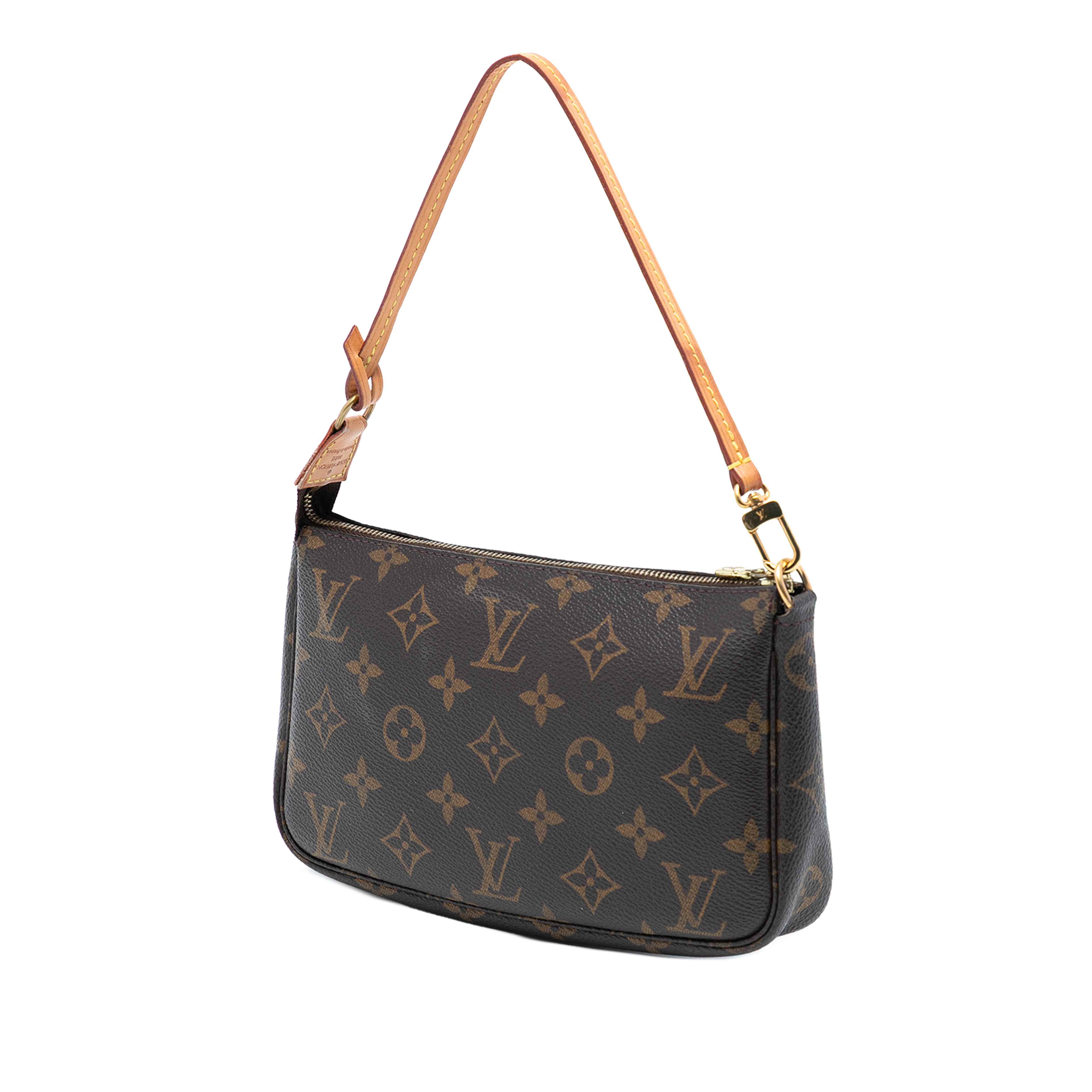 Louis Vuitton Monogram Pochette Accessoires, från Luxclusif, i färgen brown. Klicka för att öppna bilden i stort format