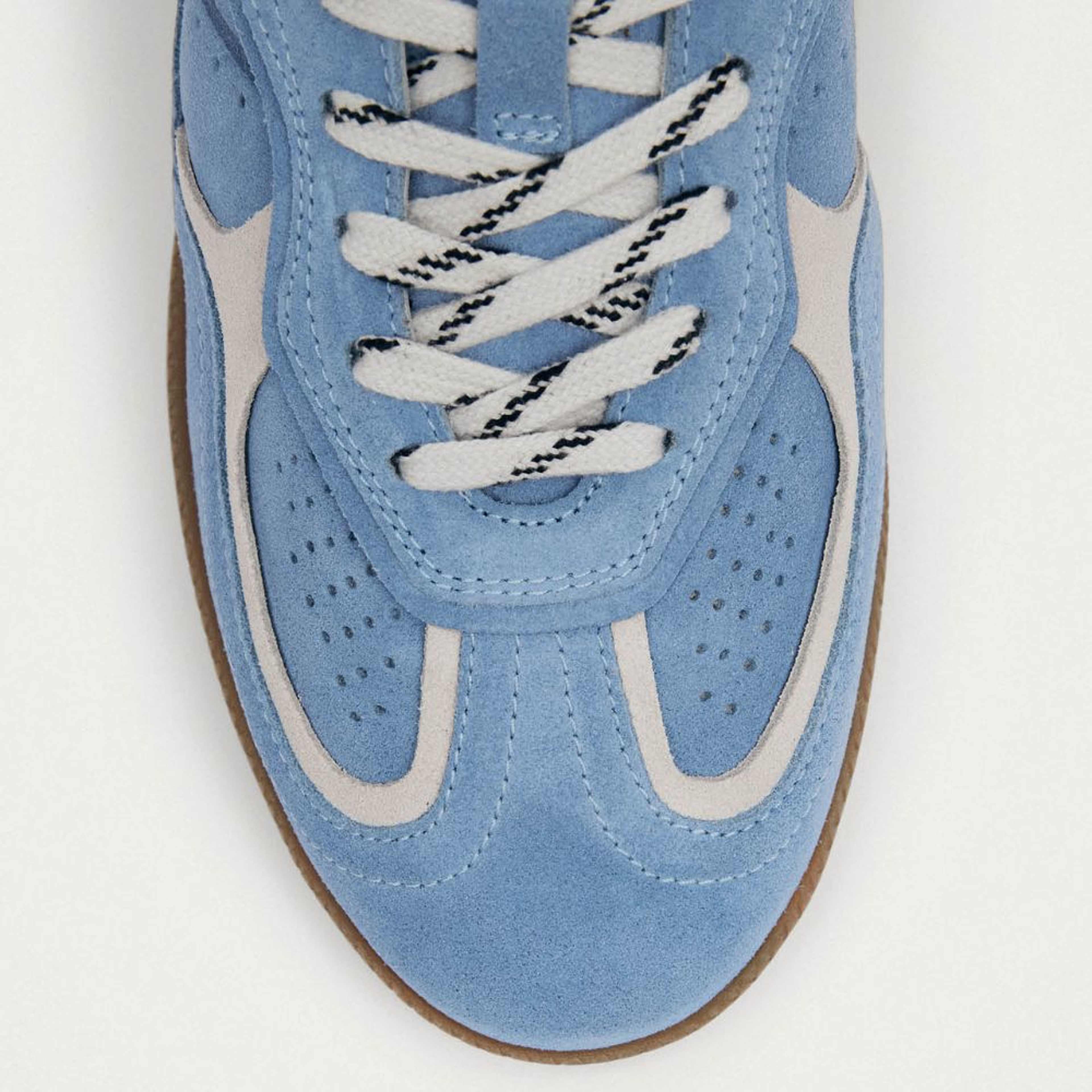 Tb.490 Rife Cornflower Blue Cream Leather Sneakers