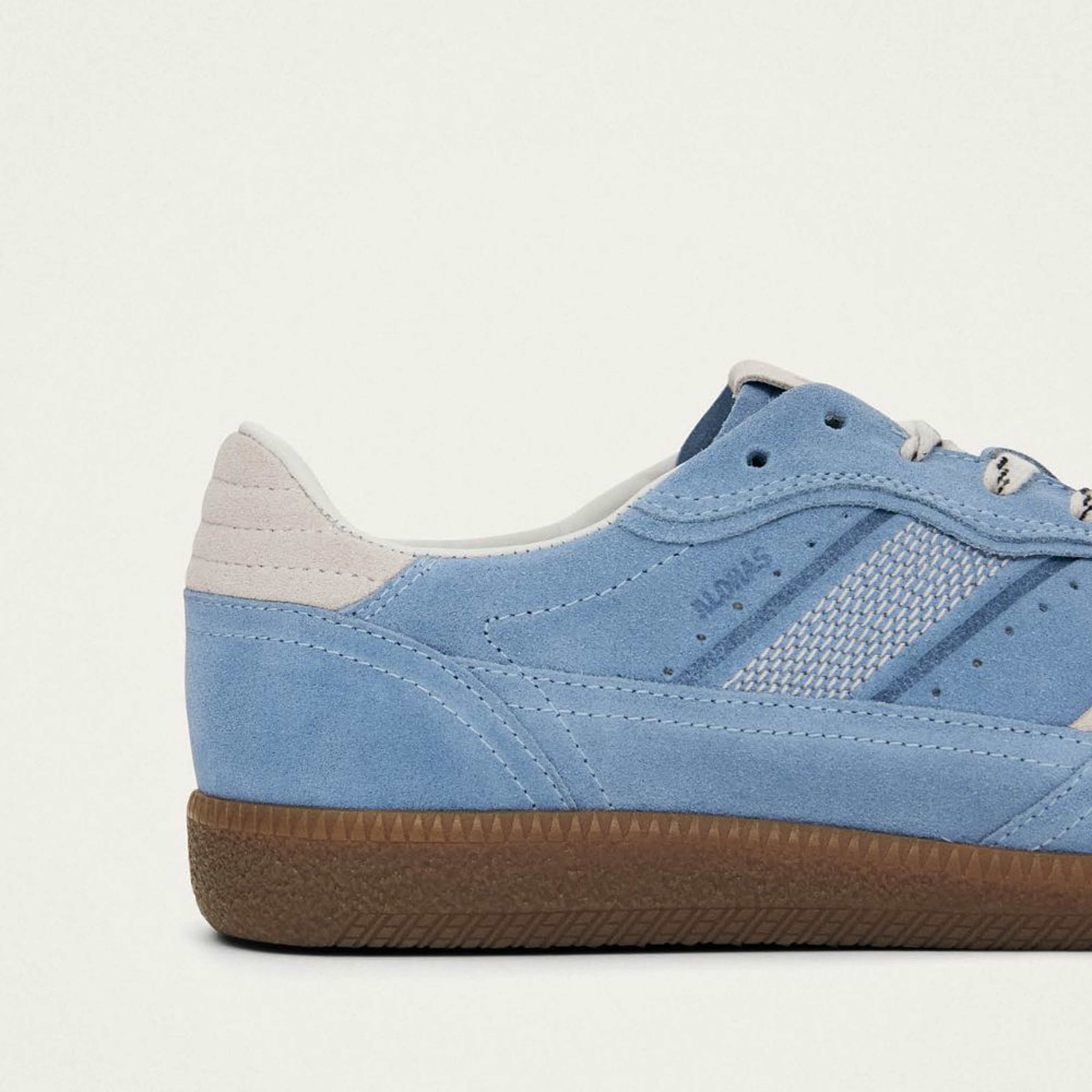 Tb.490 Rife Cornflower Blue Cream Leather Sneakers