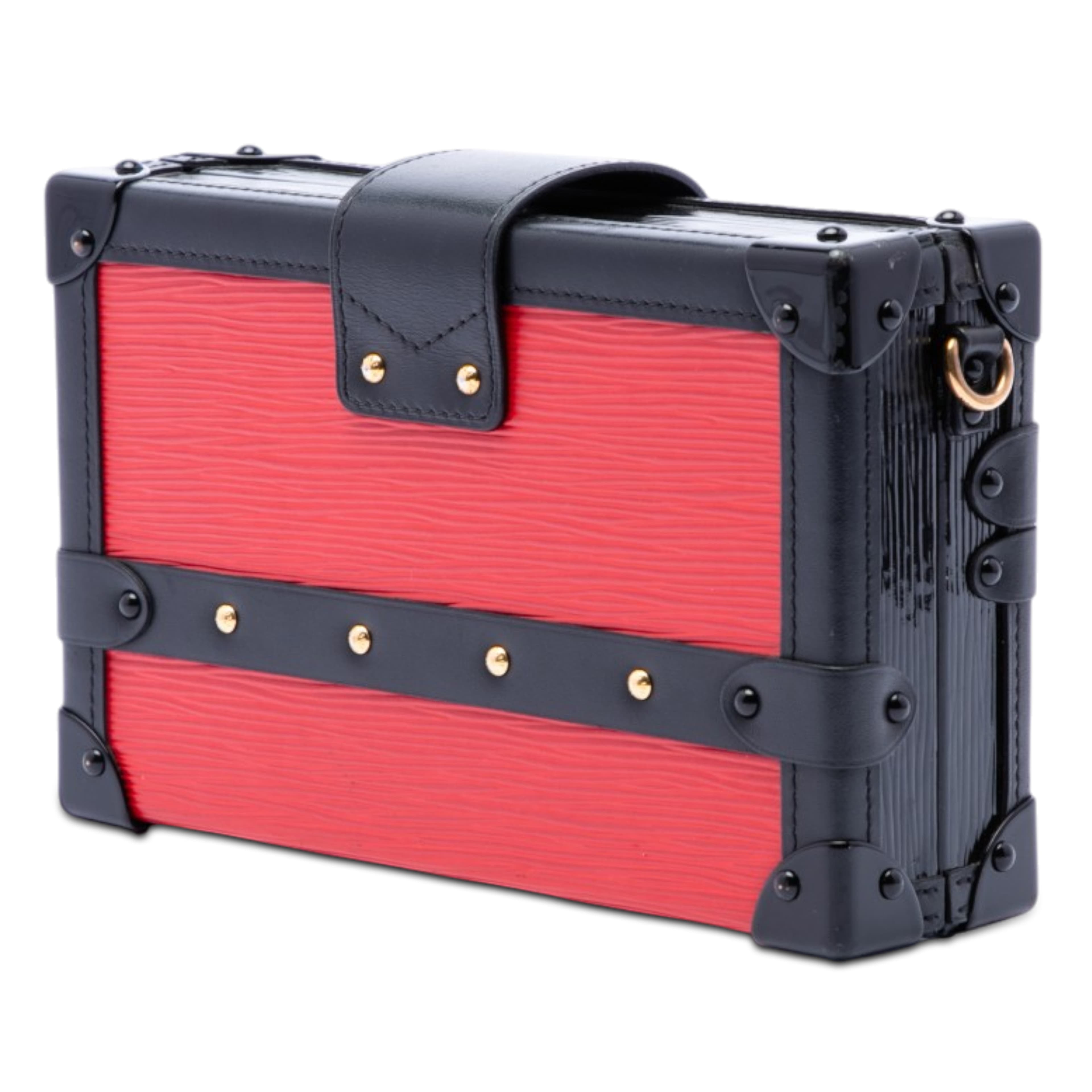 Louis Vuitton Epi Petit Malle, från Luxclusif, i färgen red. Klicka för att öppna bilden i stort format