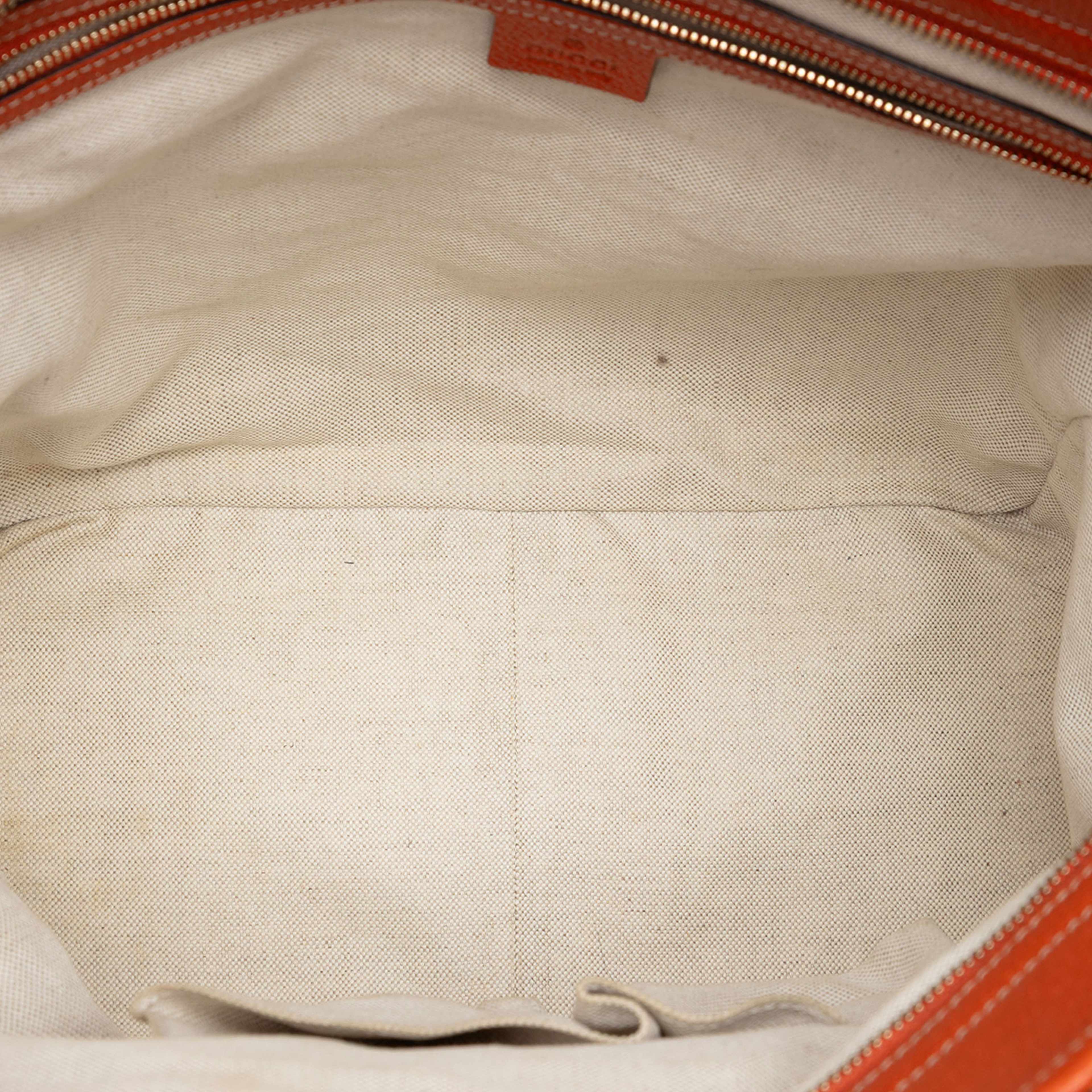 Gucci Gg Canvas Bree Tote, från Luxclusif, i färgen orange. Klicka för att öppna bilden i stort format