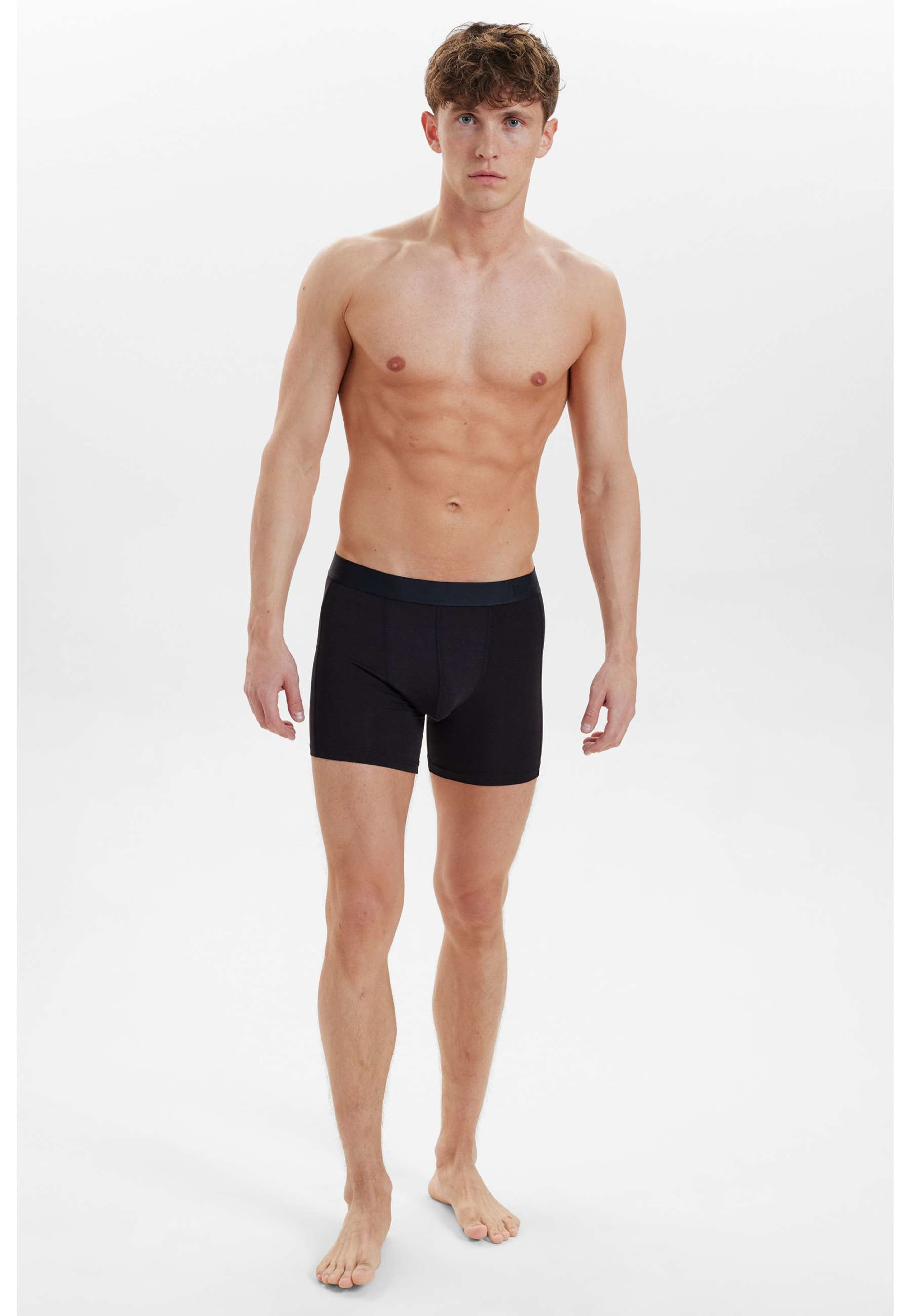 Bambu, Boxers (extra Längd), 3-pack, Svart