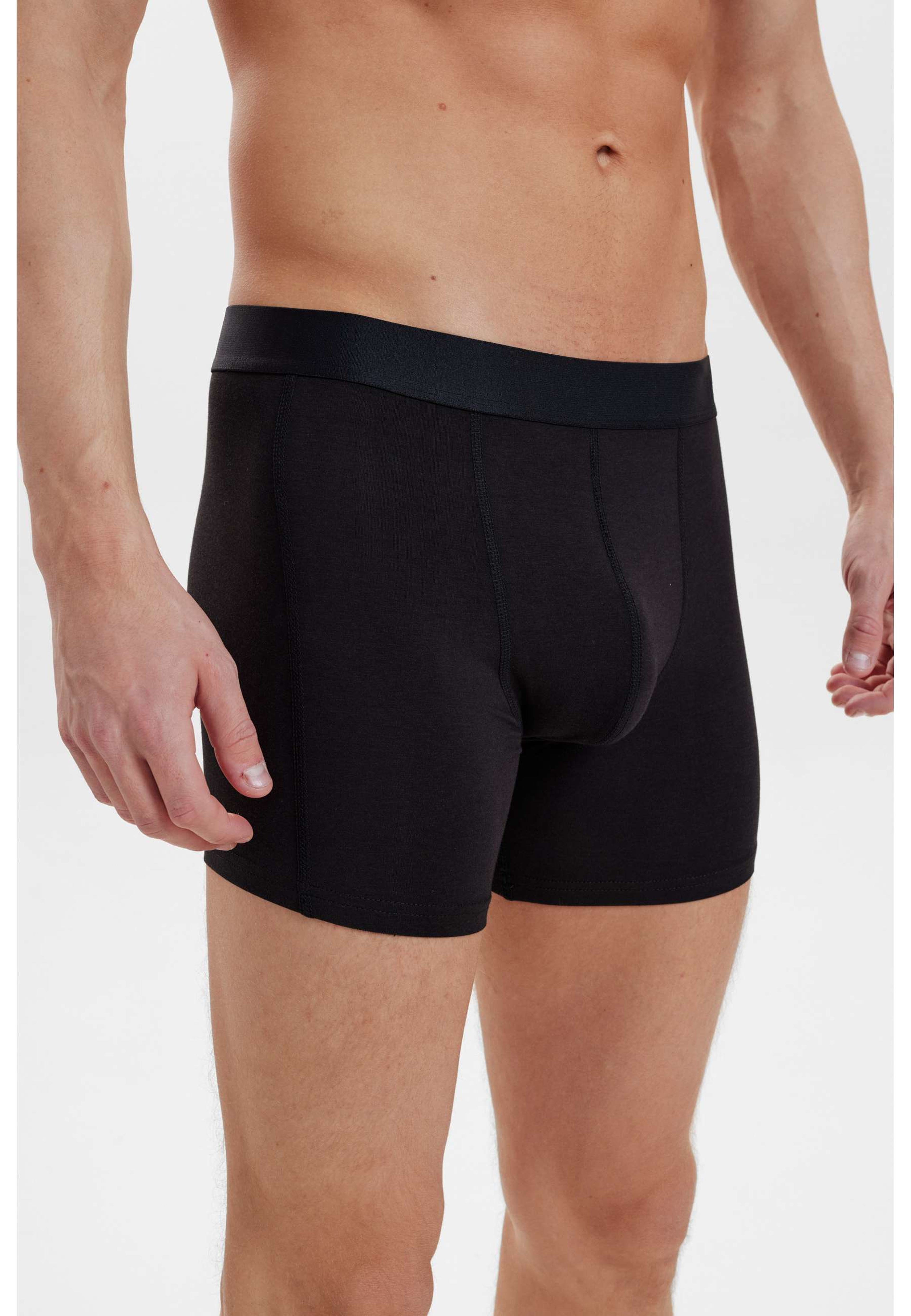 Bambu, Boxers (extra Längd), 3-pack, Svart