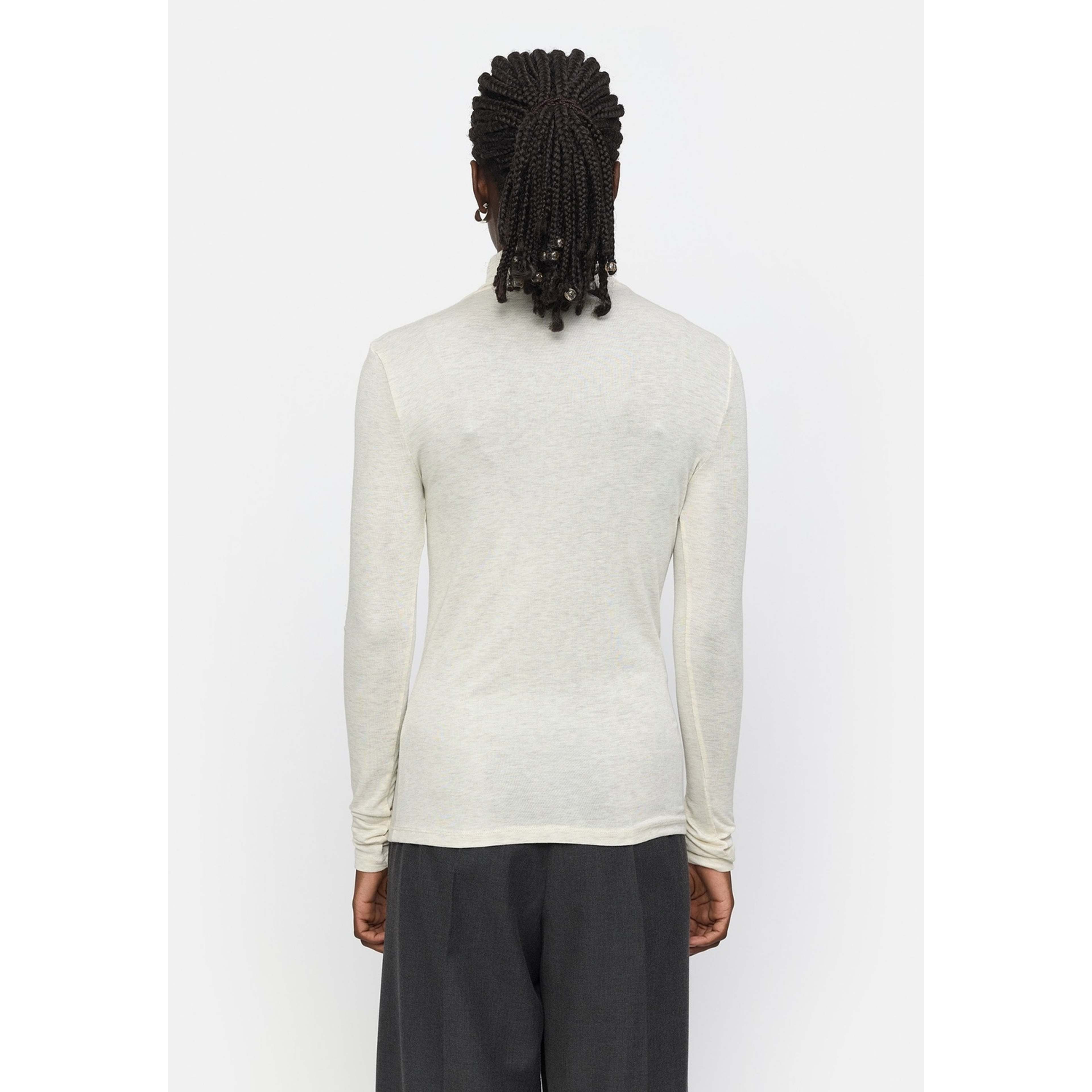 Srroman Roll Neck - Arctic Wolf Melange
