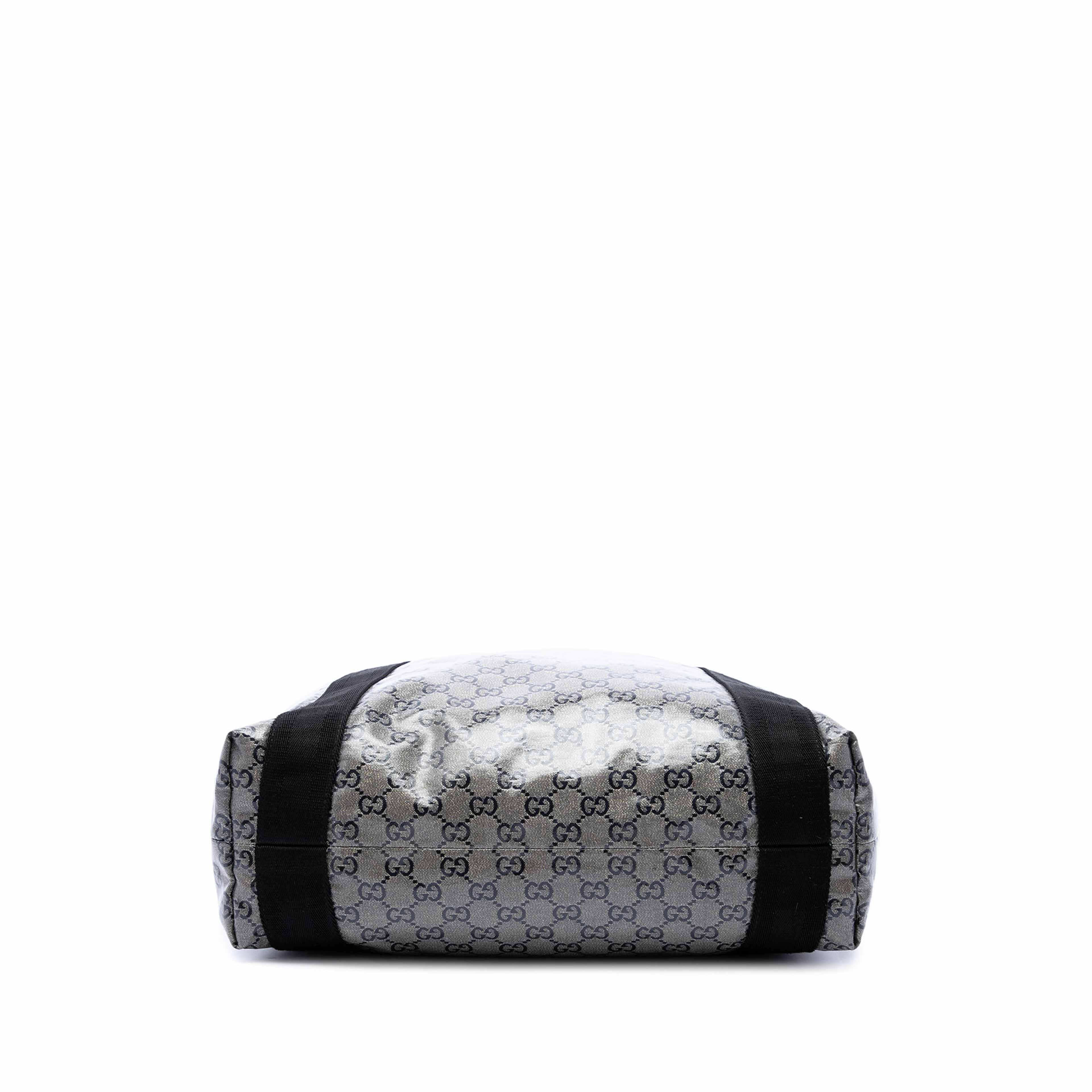 Gucci Gg Crystal Web Tote, från Luxclusif, i färgen grå. Klicka för att öppna bilden i stort format
