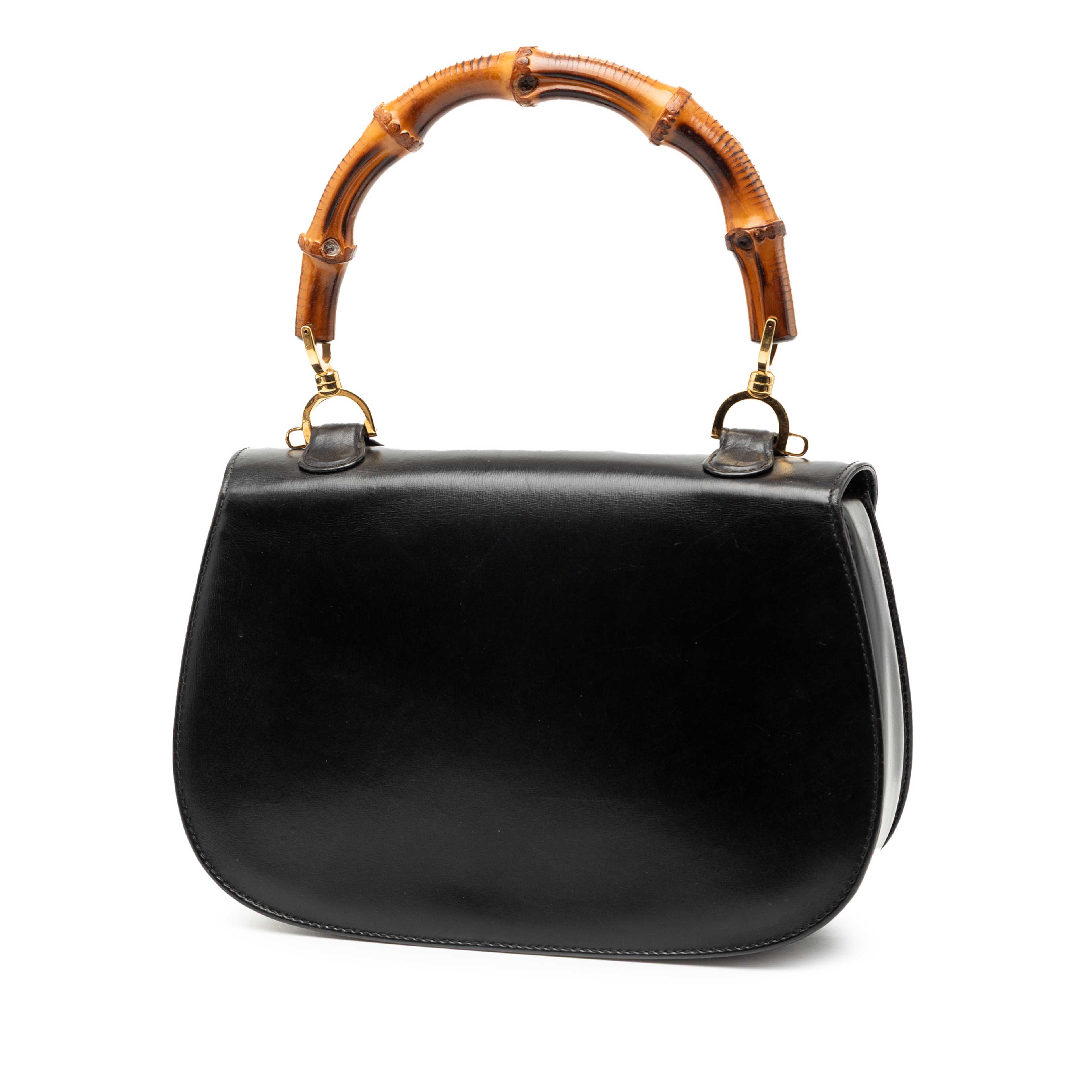 Gucci Calfskin Bamboo Night, från Luxclusif, i färgen svart. Klicka för att öppna bilden i stort format