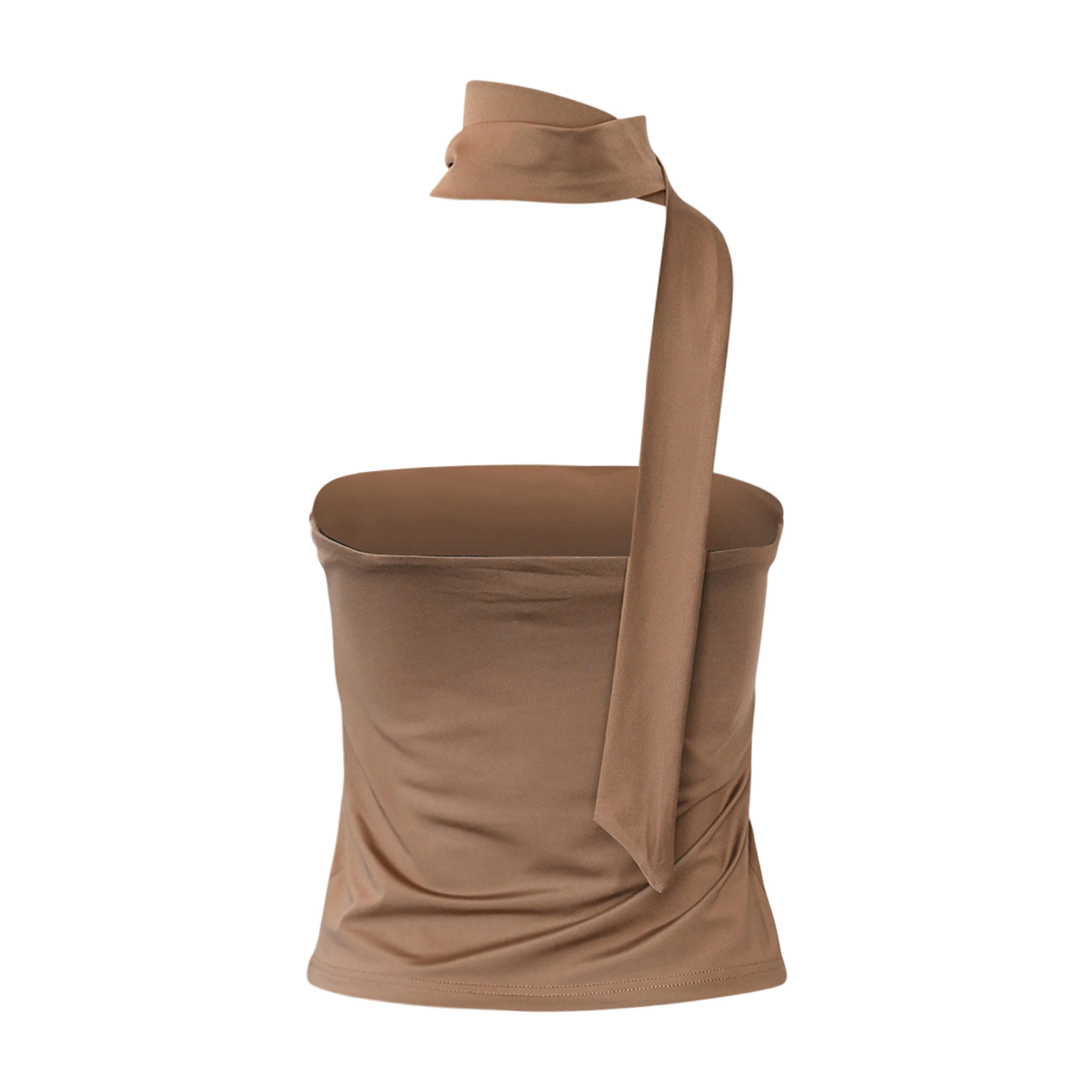 Kiara S Top - Morel, från Noella, i färgen morel. Klicka för att öppna bilden i stort format