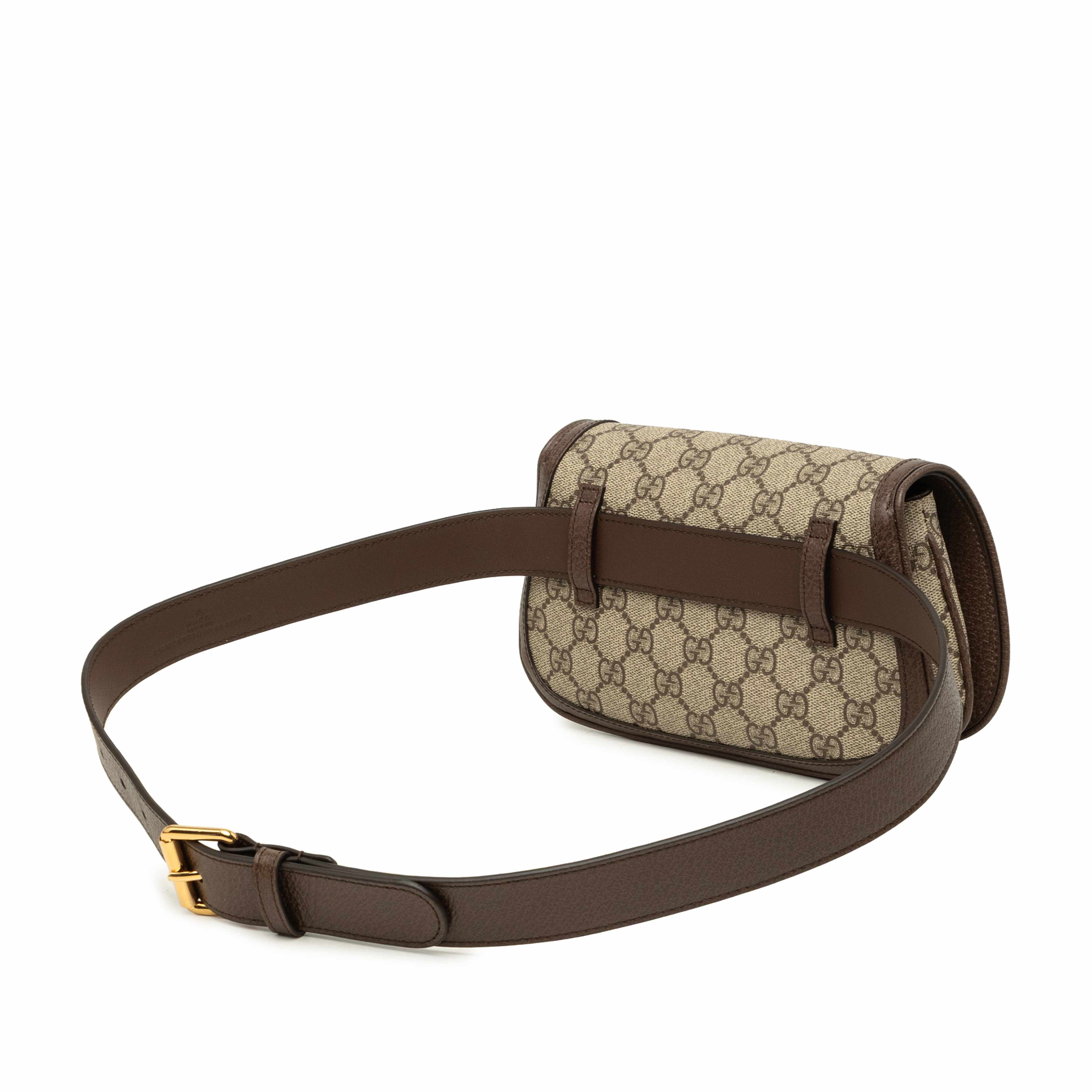 Gucci Gg Supreme Blondie Belt Bag, från Luxclusif, i färgen beige. Klicka för att öppna bilden i stort format