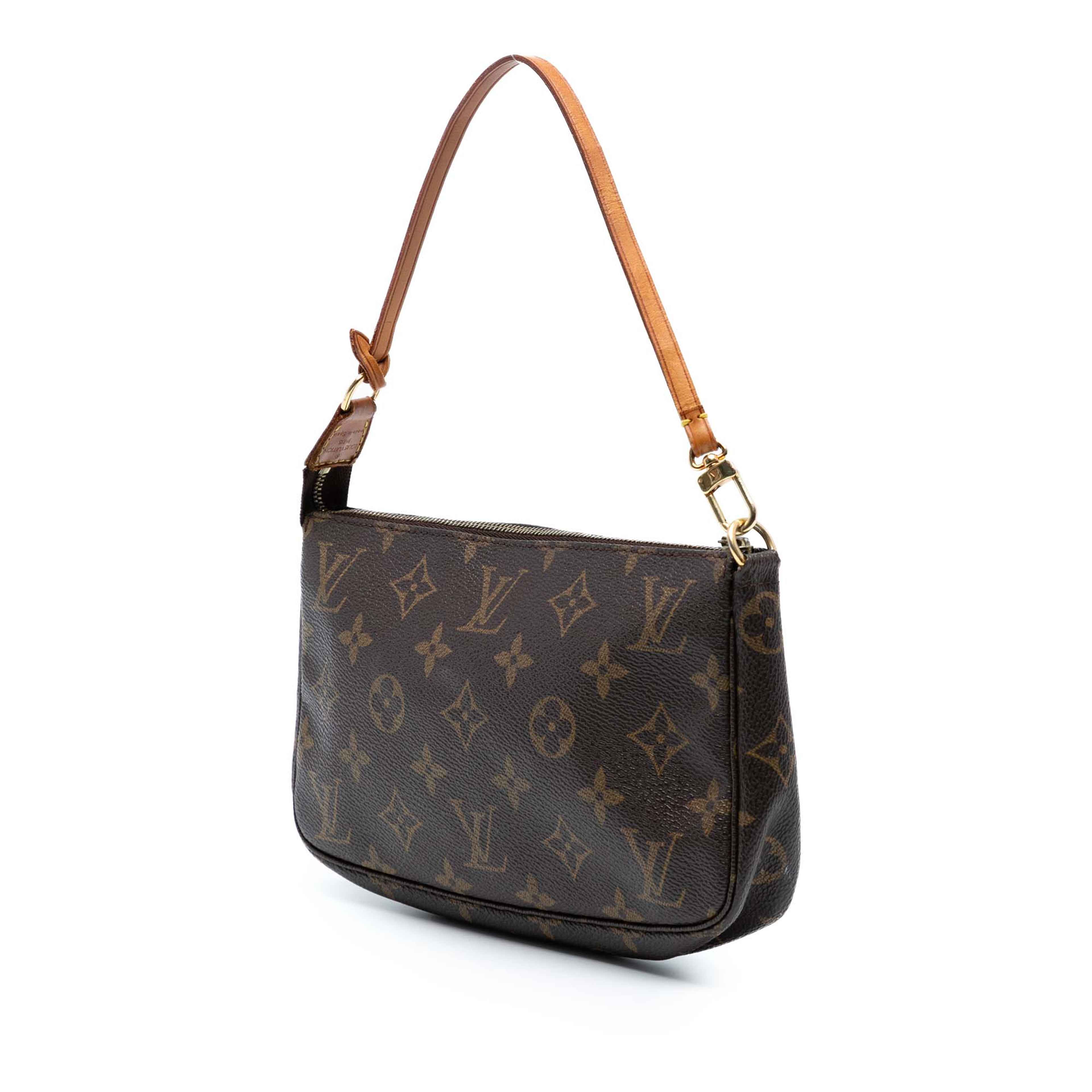Louis Vuitton Monogram Pochette Accessoires, från Luxclusif, i färgen brown. Klicka för att öppna bilden i stort format