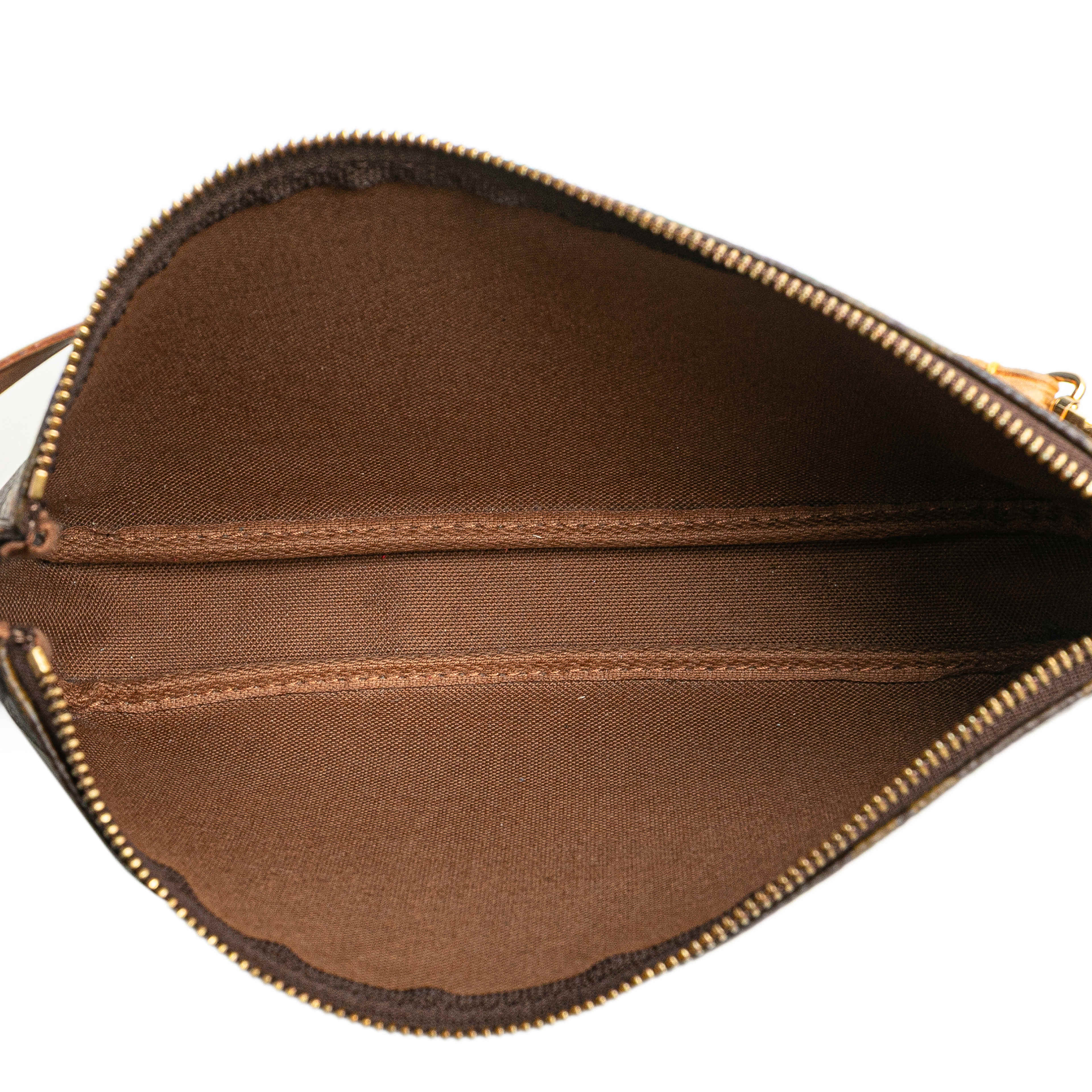 Louis Vuitton Monogram Pochette Accessoires, från Luxclusif, i färgen brown. Klicka för att öppna bilden i stort format