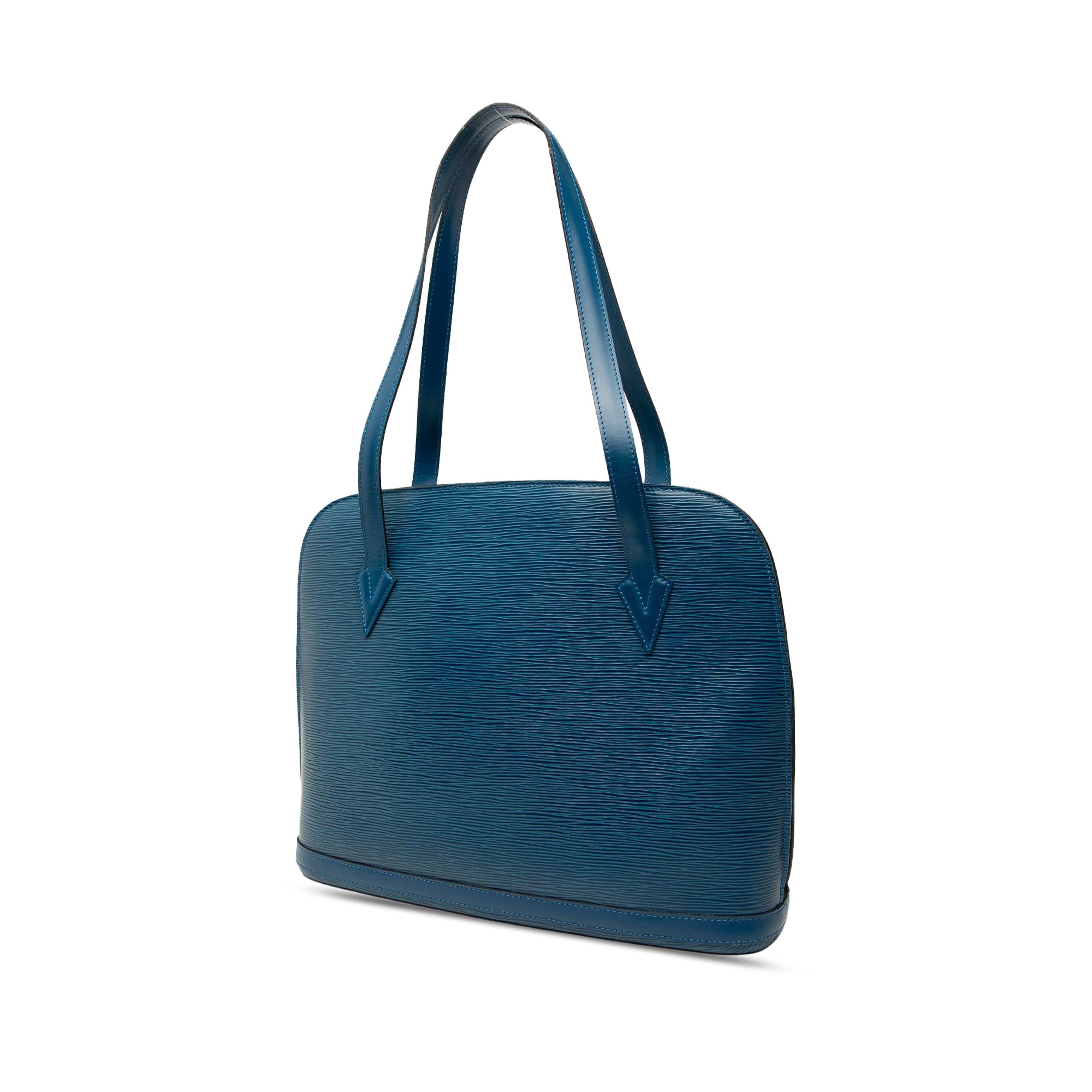 Louis Vuitton Epi Lussac, från Luxclusif, i färgen blue. Klicka för att öppna bilden i stort format