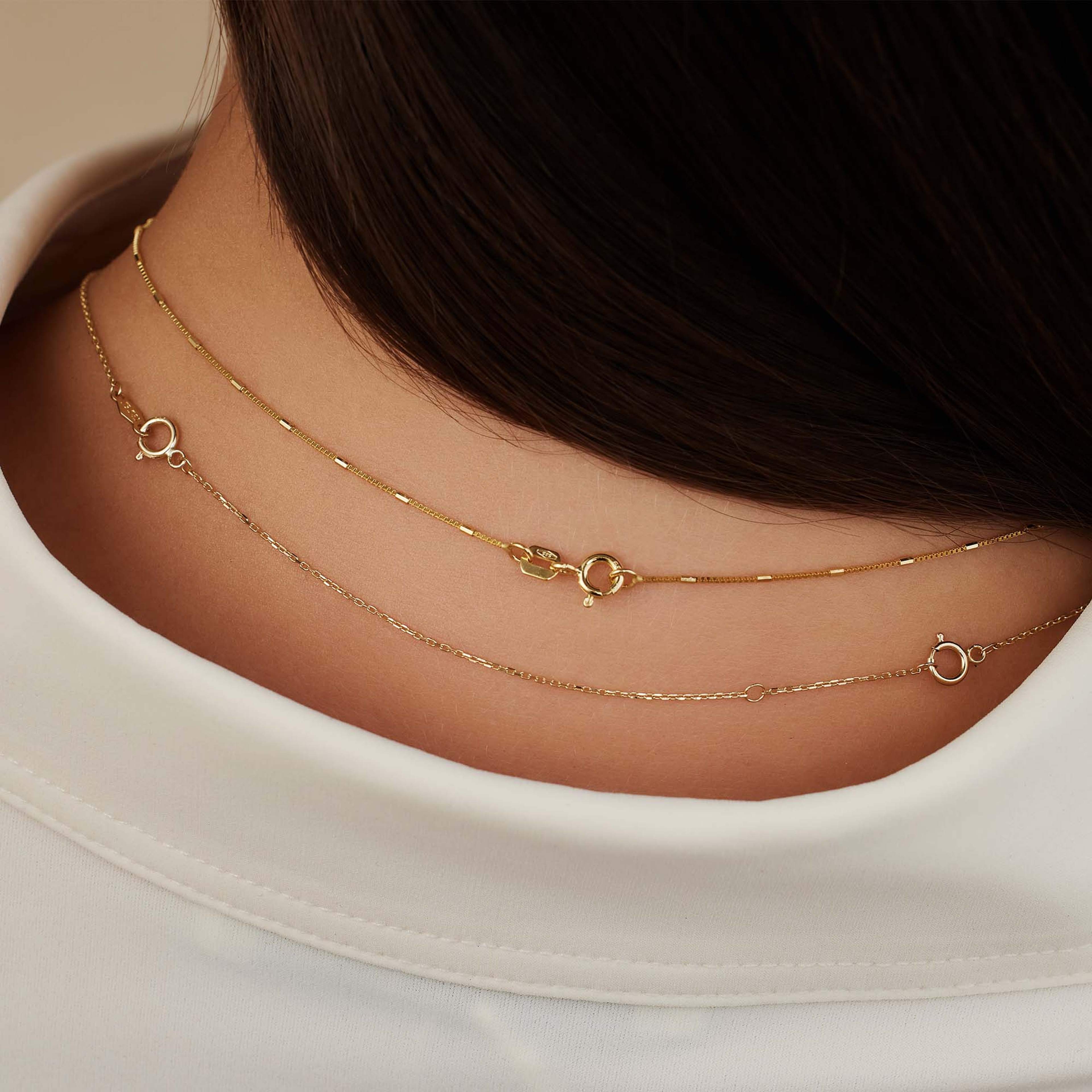 Rivoli 14 Karat Guld Förlängning Av Halsband