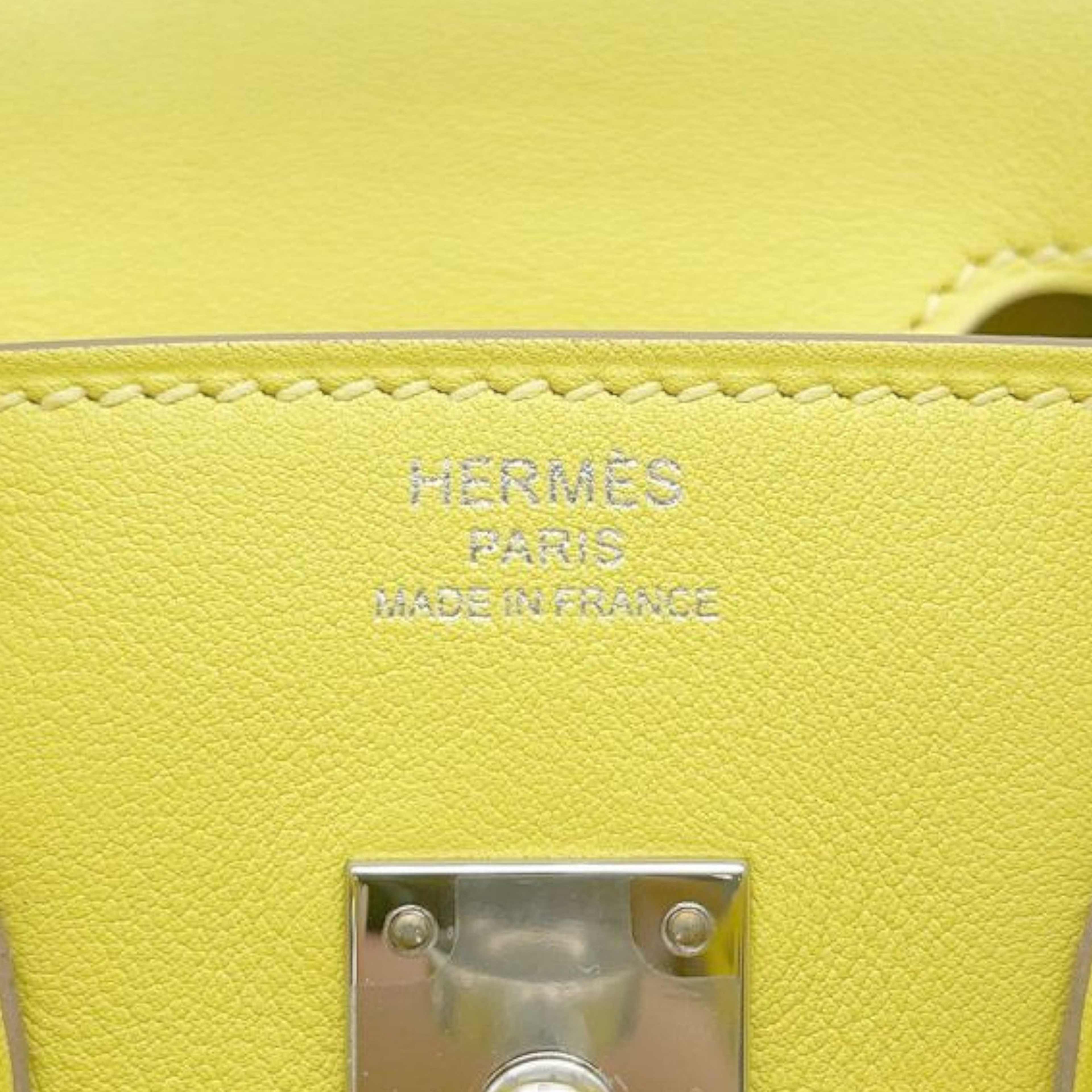 Hermès Swift Birkin Retourne 25, från Luxclusif, i färgen yellow. Klicka för att öppna bilden i stort format