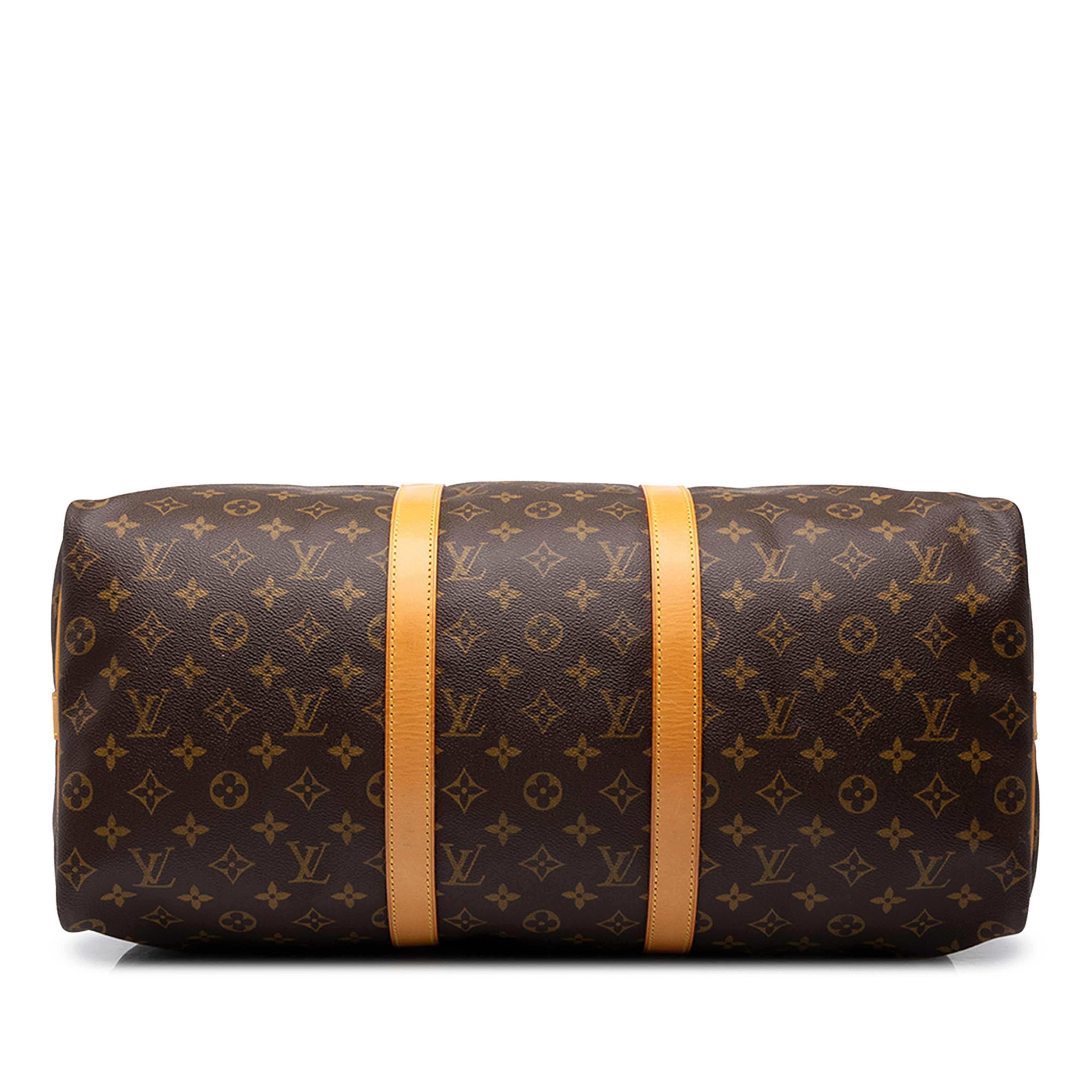 Louis Vuitton Monogram Keepall Bandouliere 50, från Luxclusif, i färgen brun. Klicka för att öppna bilden i stort format