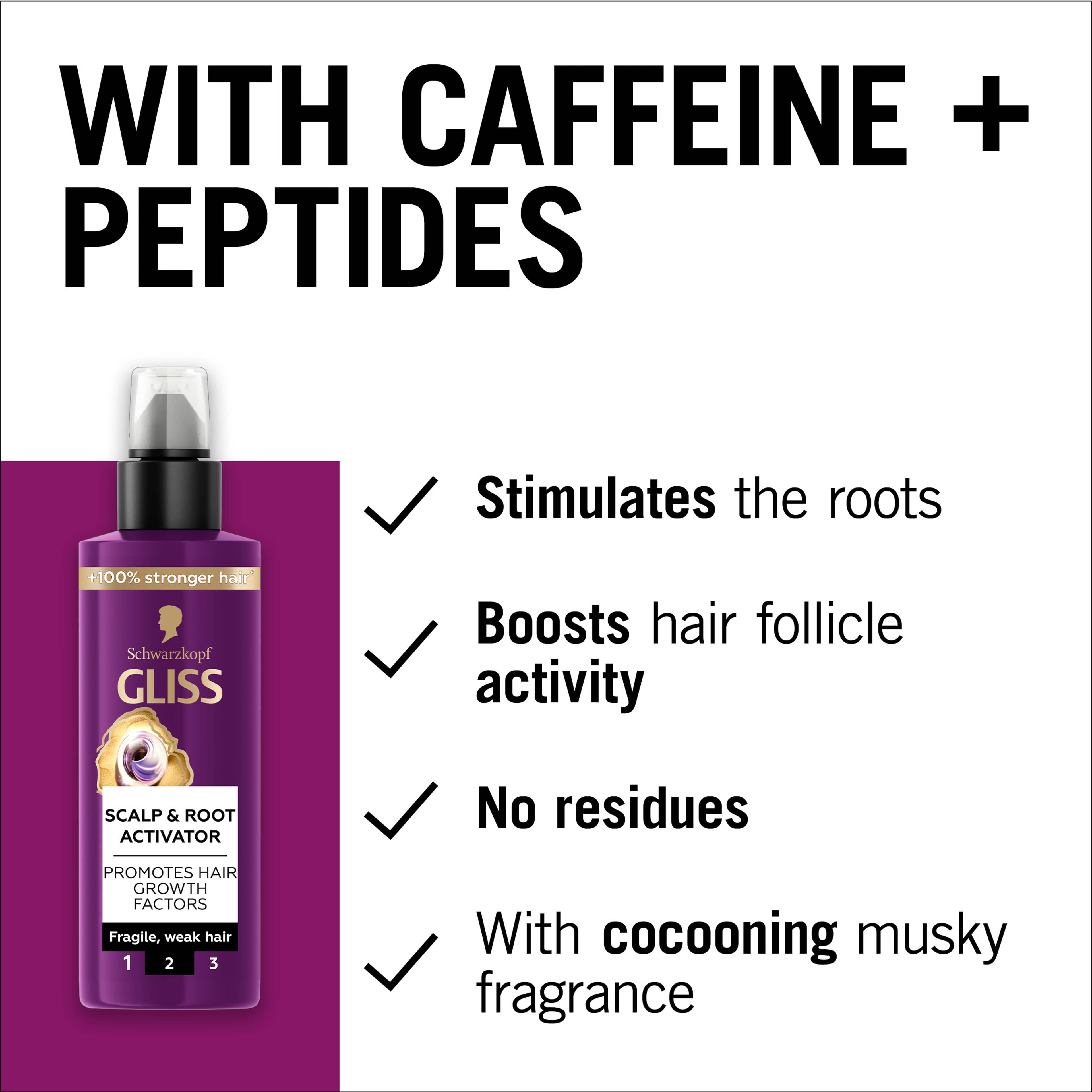 Full Hair Wonder Scalp & Root Activator, från GLISS. Klicka för att öppna bilden i stort format