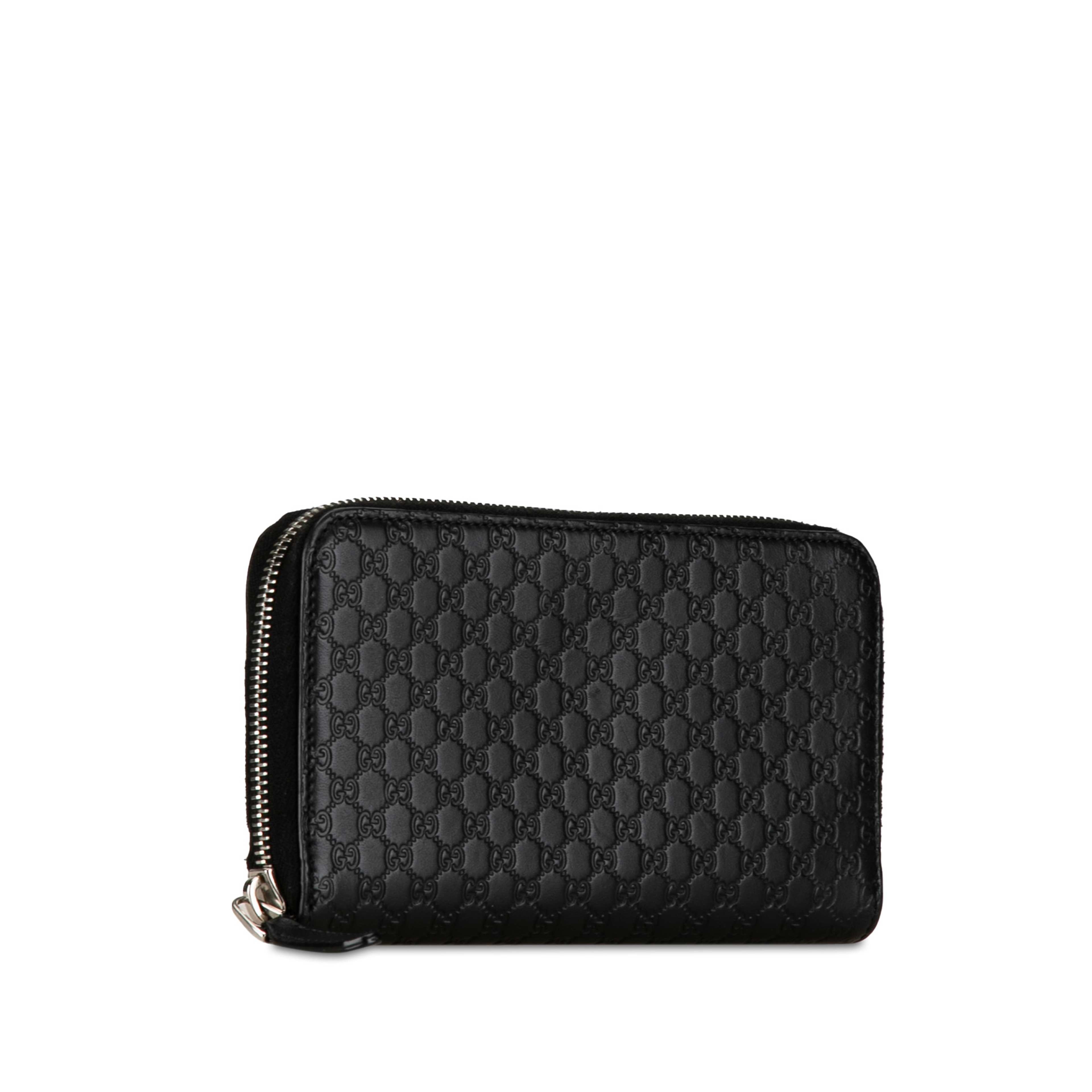 Gucci Microguccissima Zip Around Long Wallet