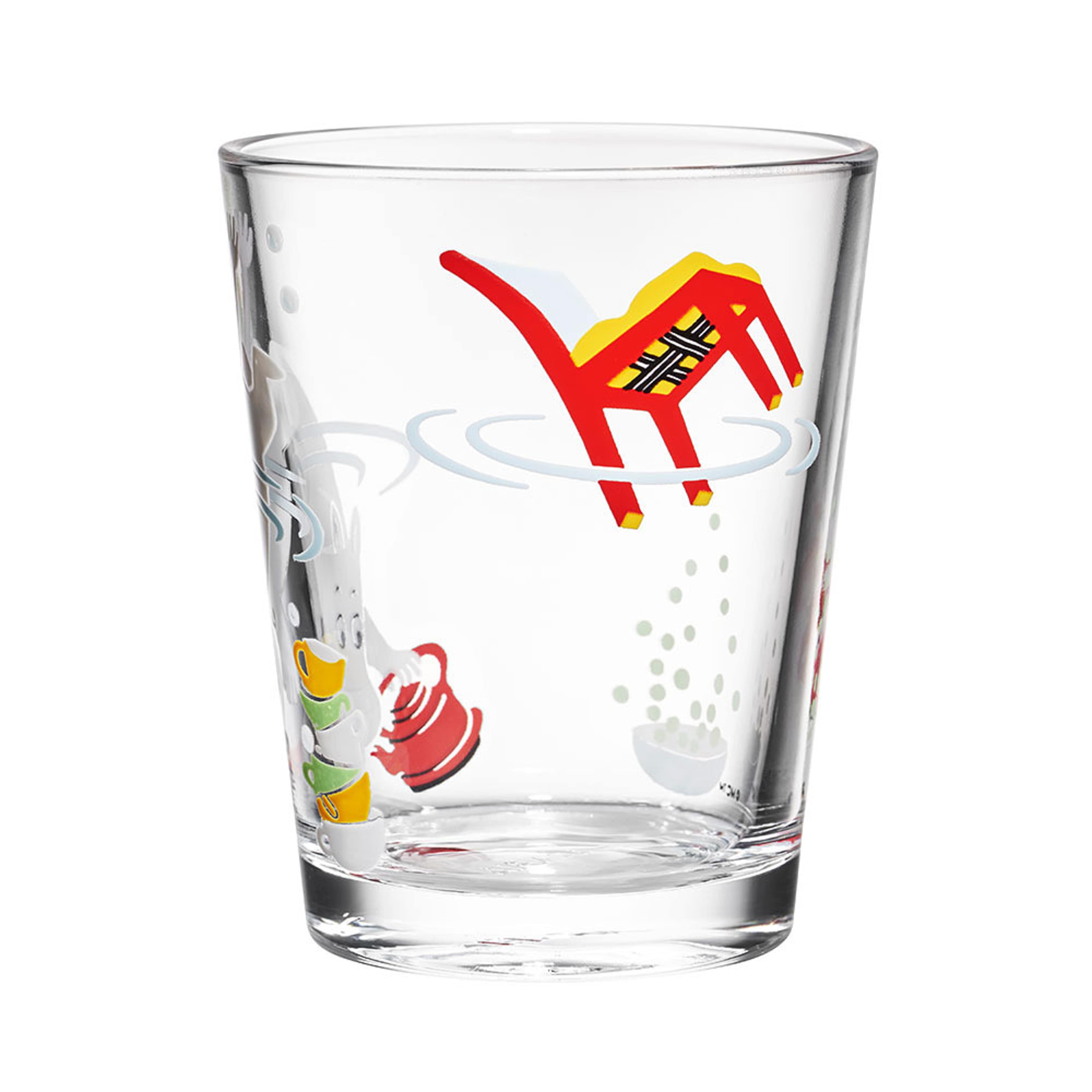 Muminglas, 22 cl, från Moomin Arabia, i färgen Mumintrollet. Klicka för att öppna bilden i stort format