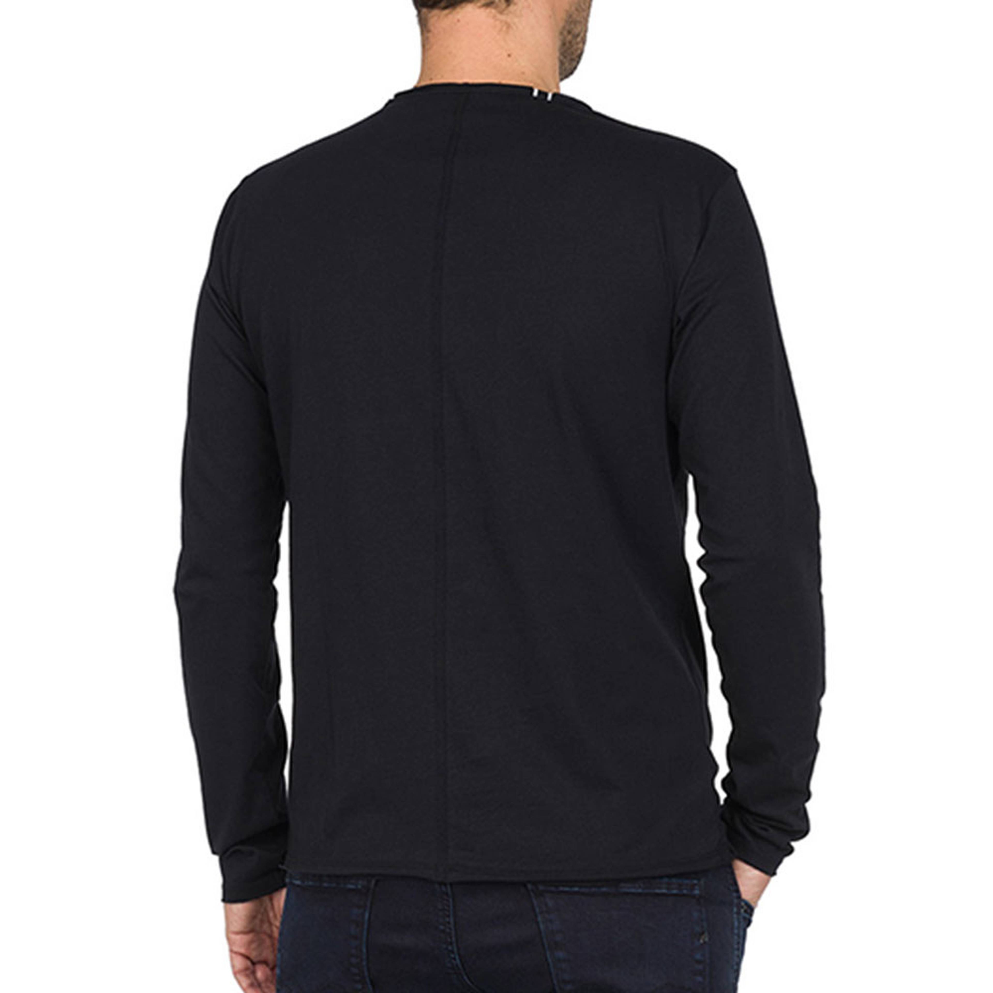 Long Sleeved Raw Cut T-Shirt