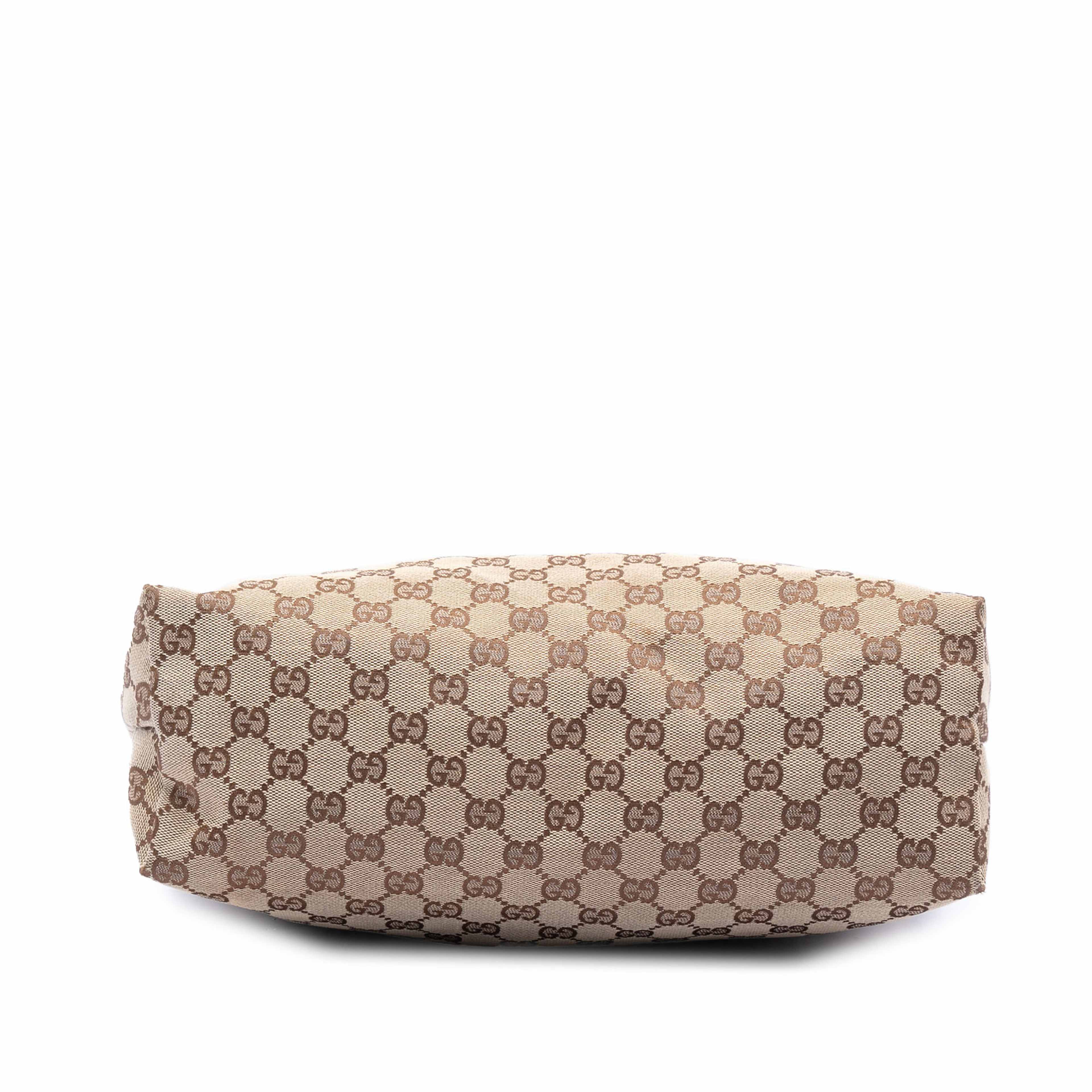 Gucci Gg Canvas Web Crossbody, från Luxclusif, i färgen beige. Klicka för att öppna bilden i stort format