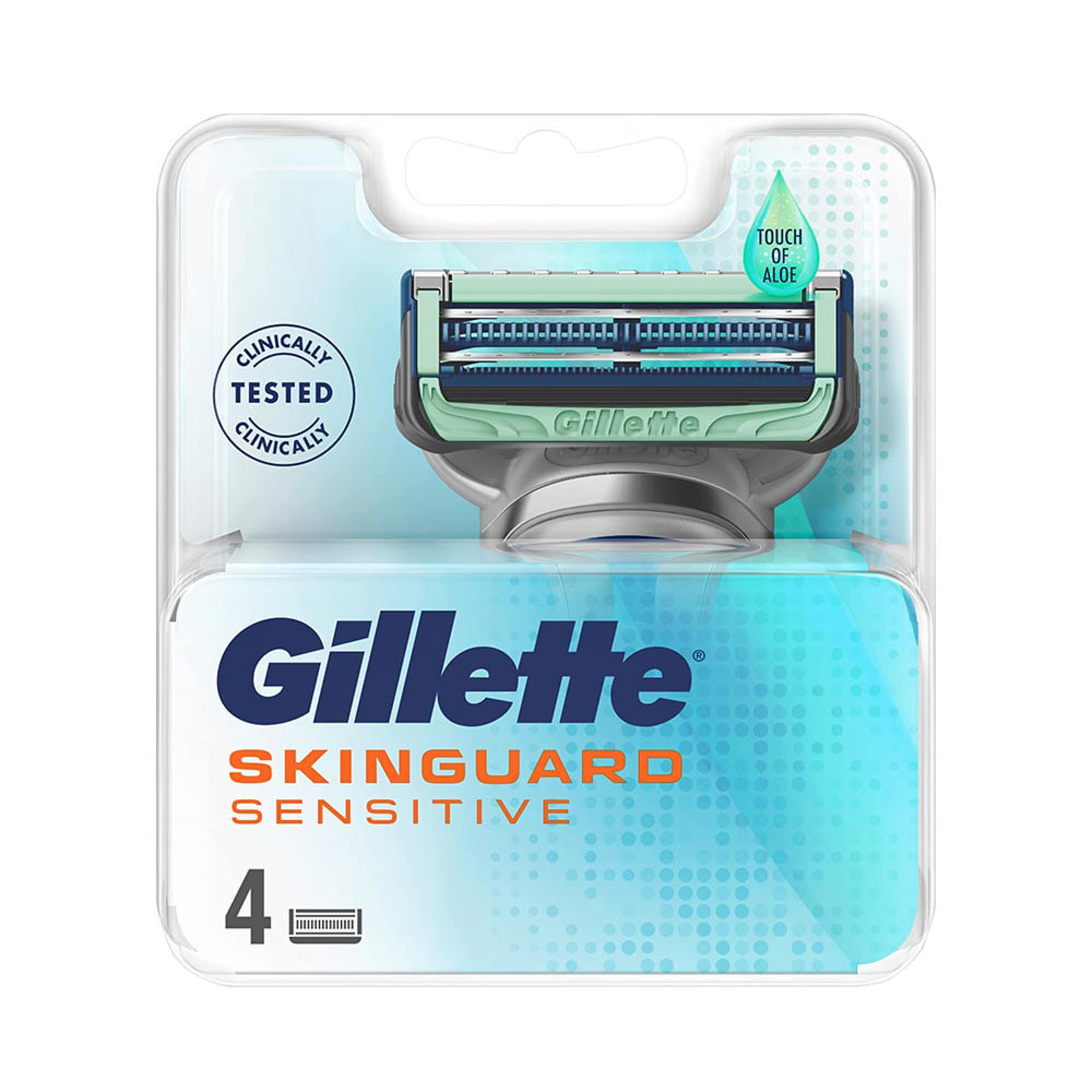 Skinguard Sensitive Aloe Rakblad, 4st