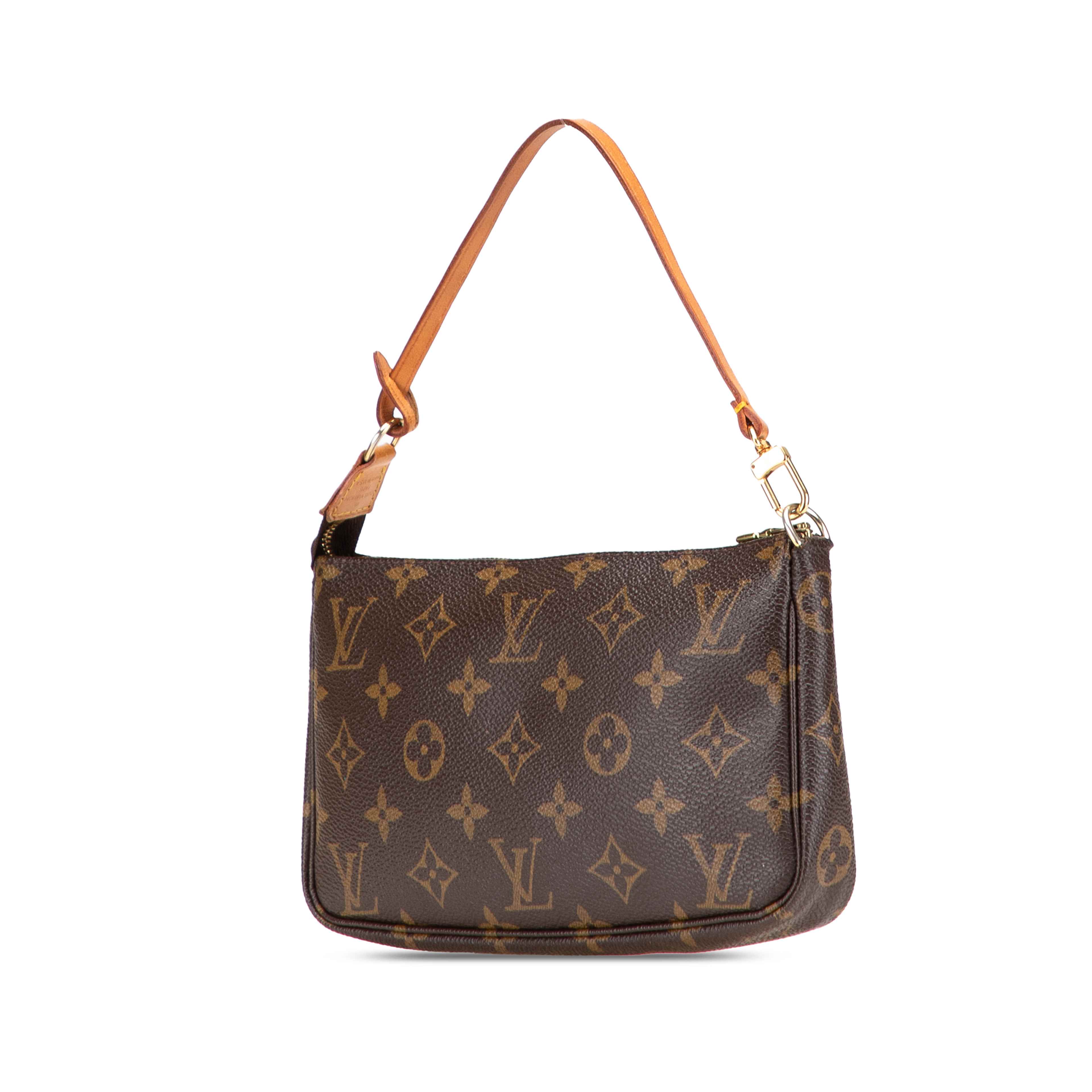 Louis Vuitton Monogram Pochette Accessoires, från Luxclusif, i färgen brown. Klicka för att öppna bilden i stort format