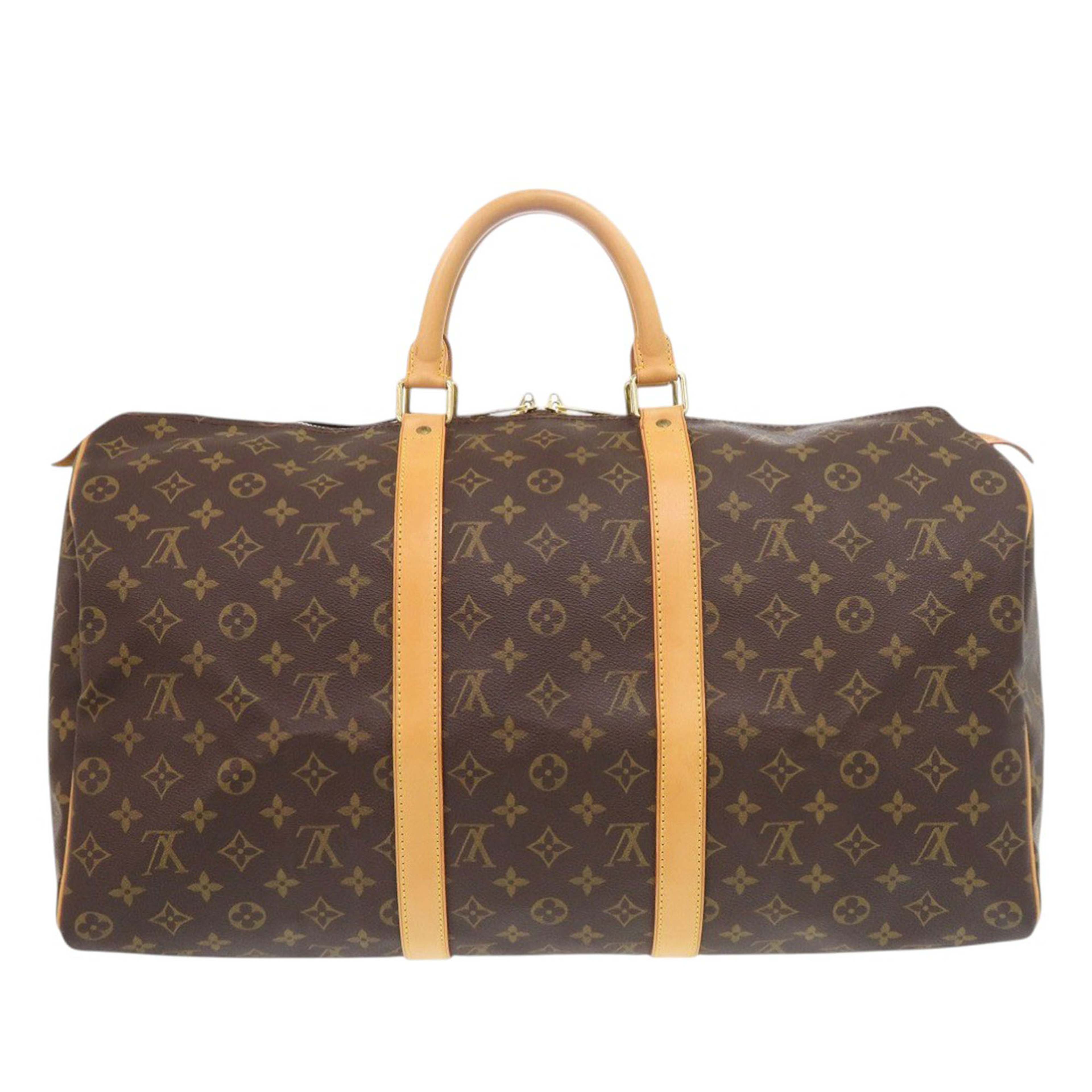 Louis Vuitton Monogram Keepall 50, från Luxclusif, i färgen brown. Klicka för att öppna bilden i stort format