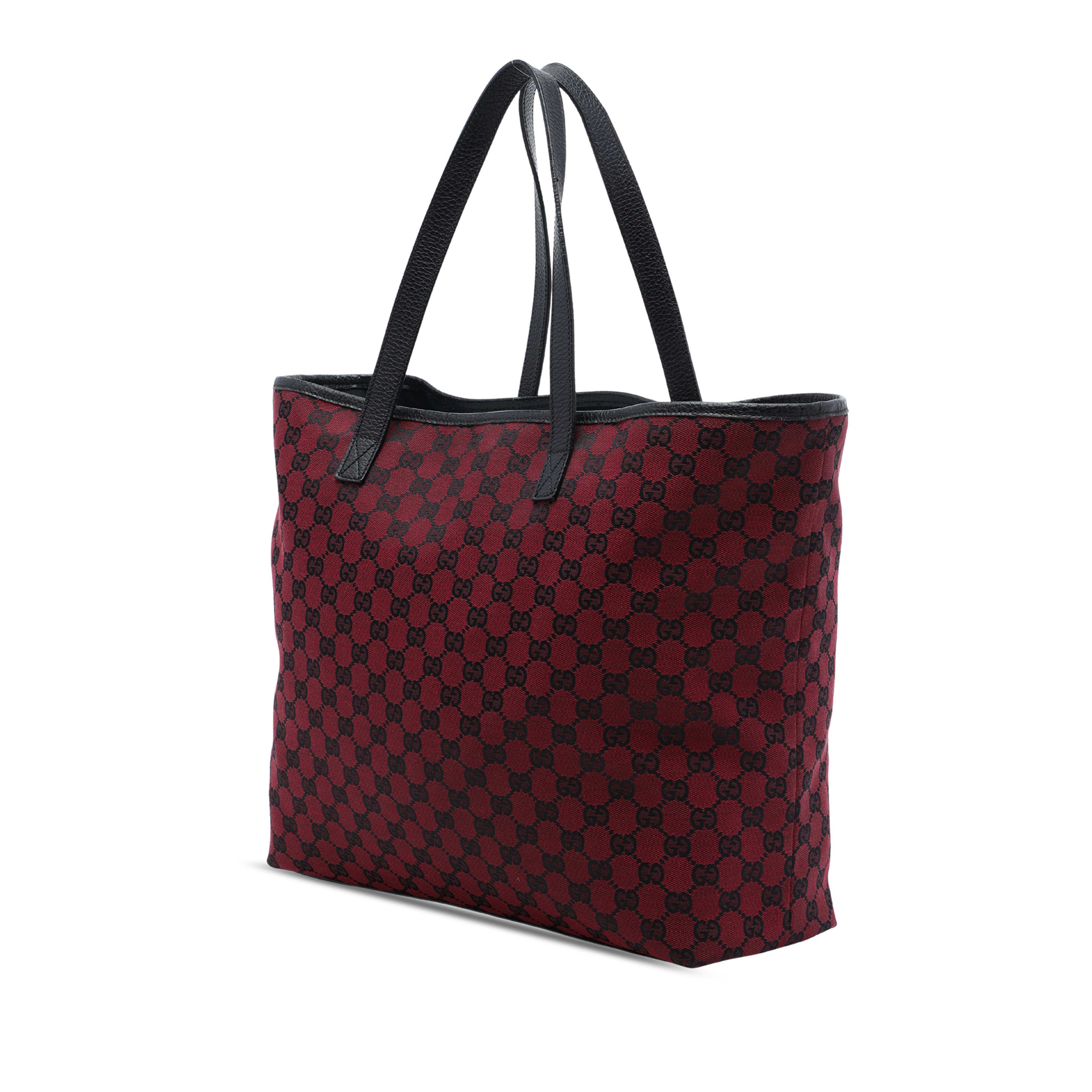 Gucci Gg Canvas Tote, från Luxclusif, i färgen röd. Klicka för att öppna bilden i stort format