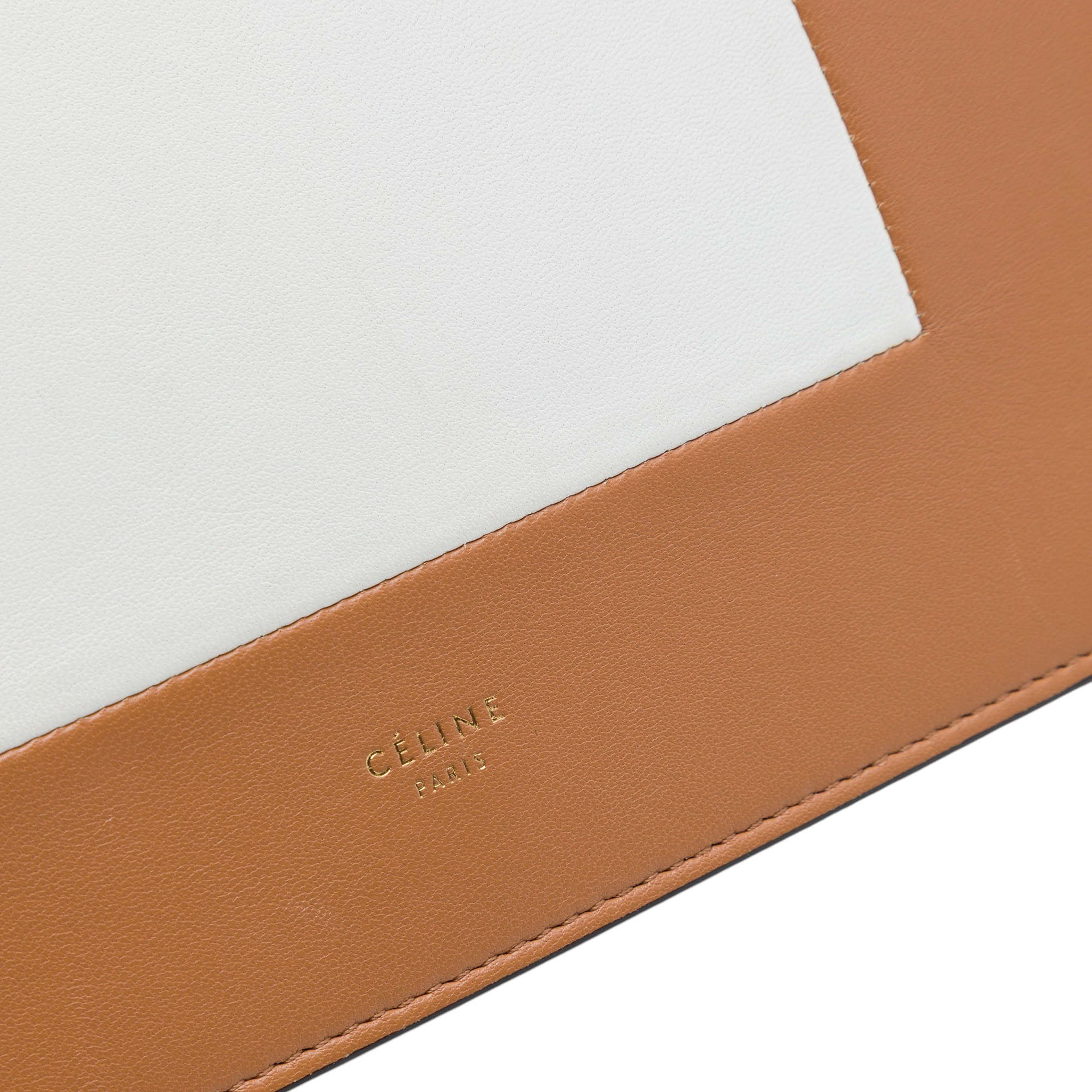 Celine Leather Frame Wallet On Chain, från Luxclusif, i färgen brun. Klicka för att öppna bilden i stort format