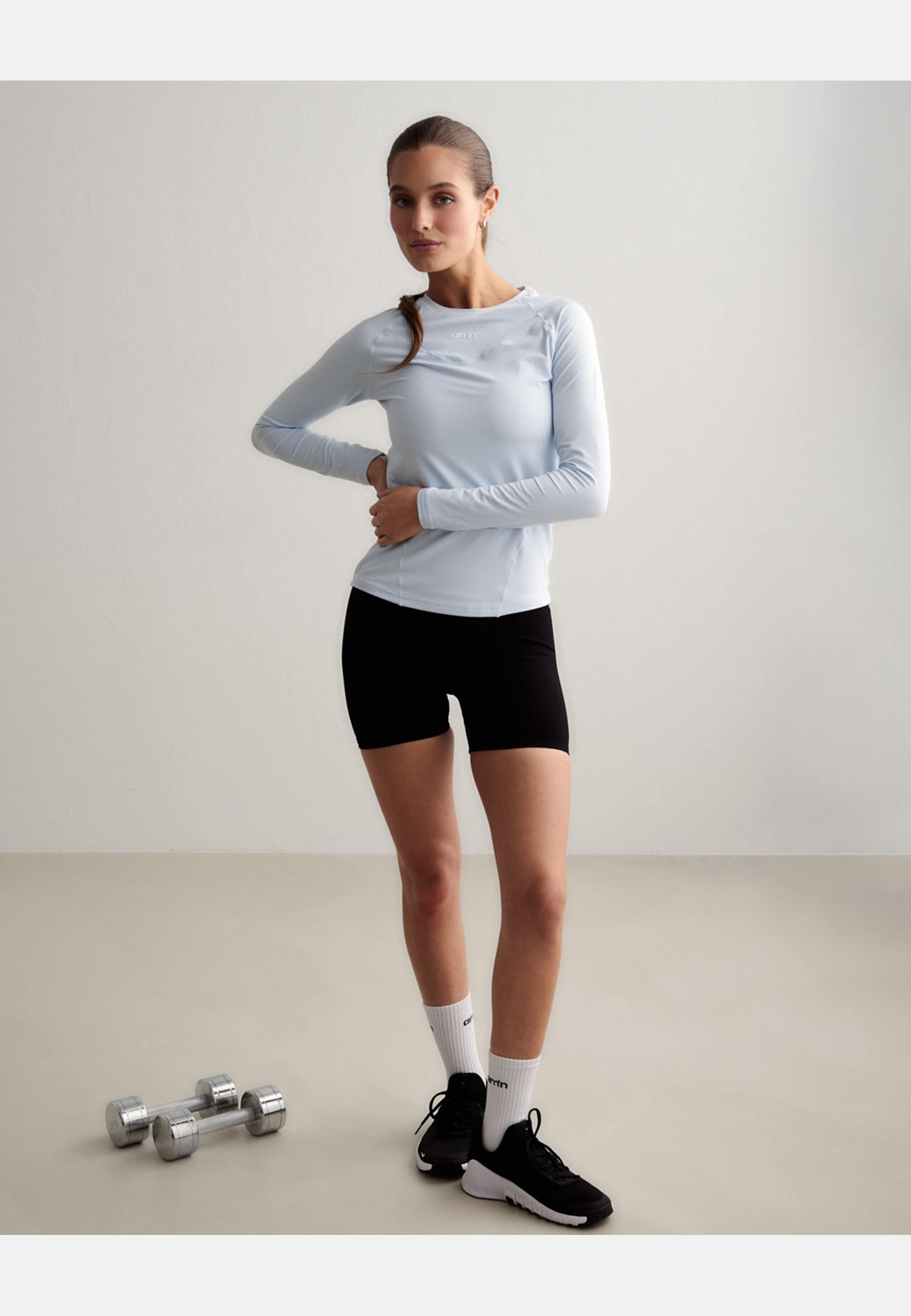 Soft Basic Long Sleeve, från aim'n, i färgen aura. Klicka för att öppna bilden i stort format