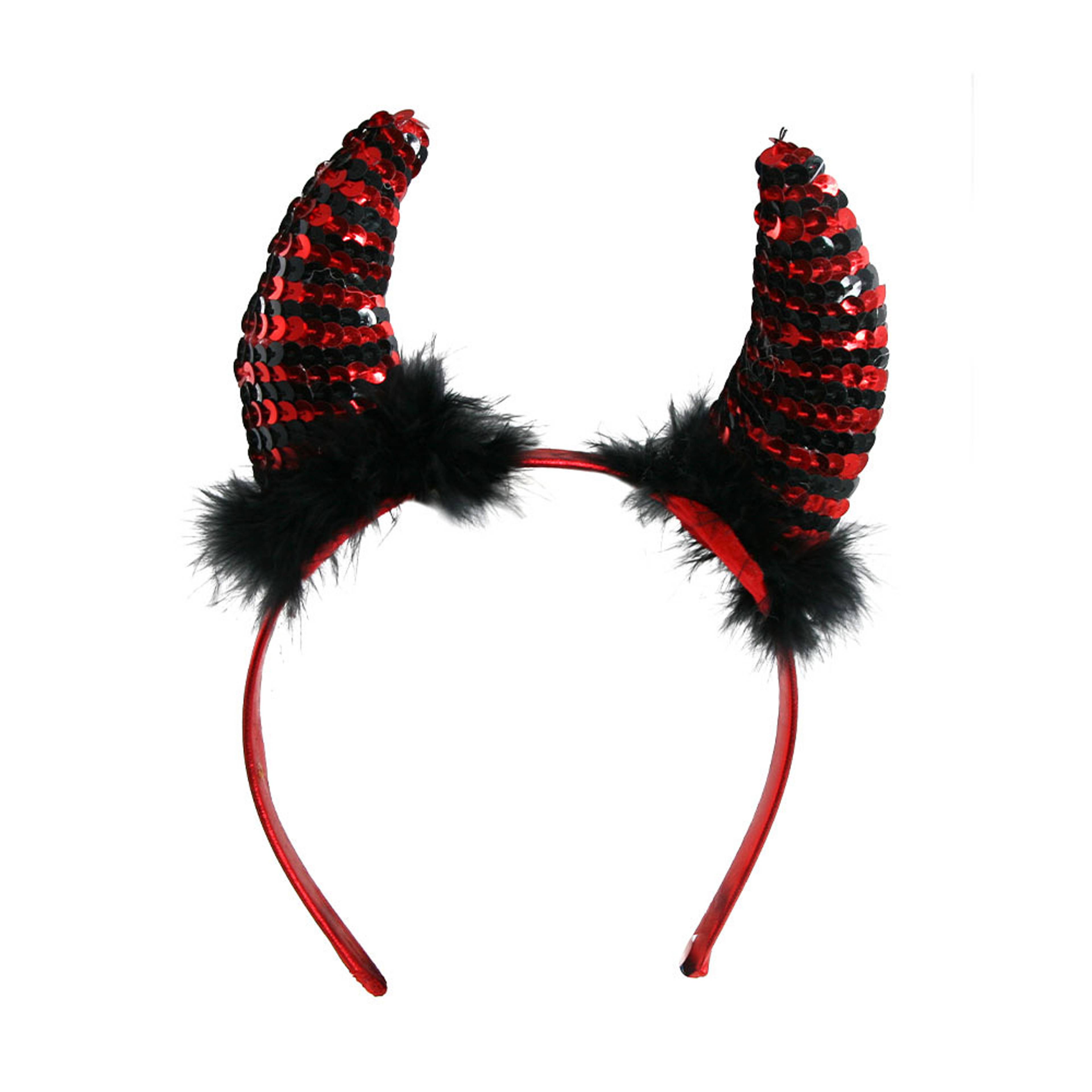Paljett Diadem Djävul