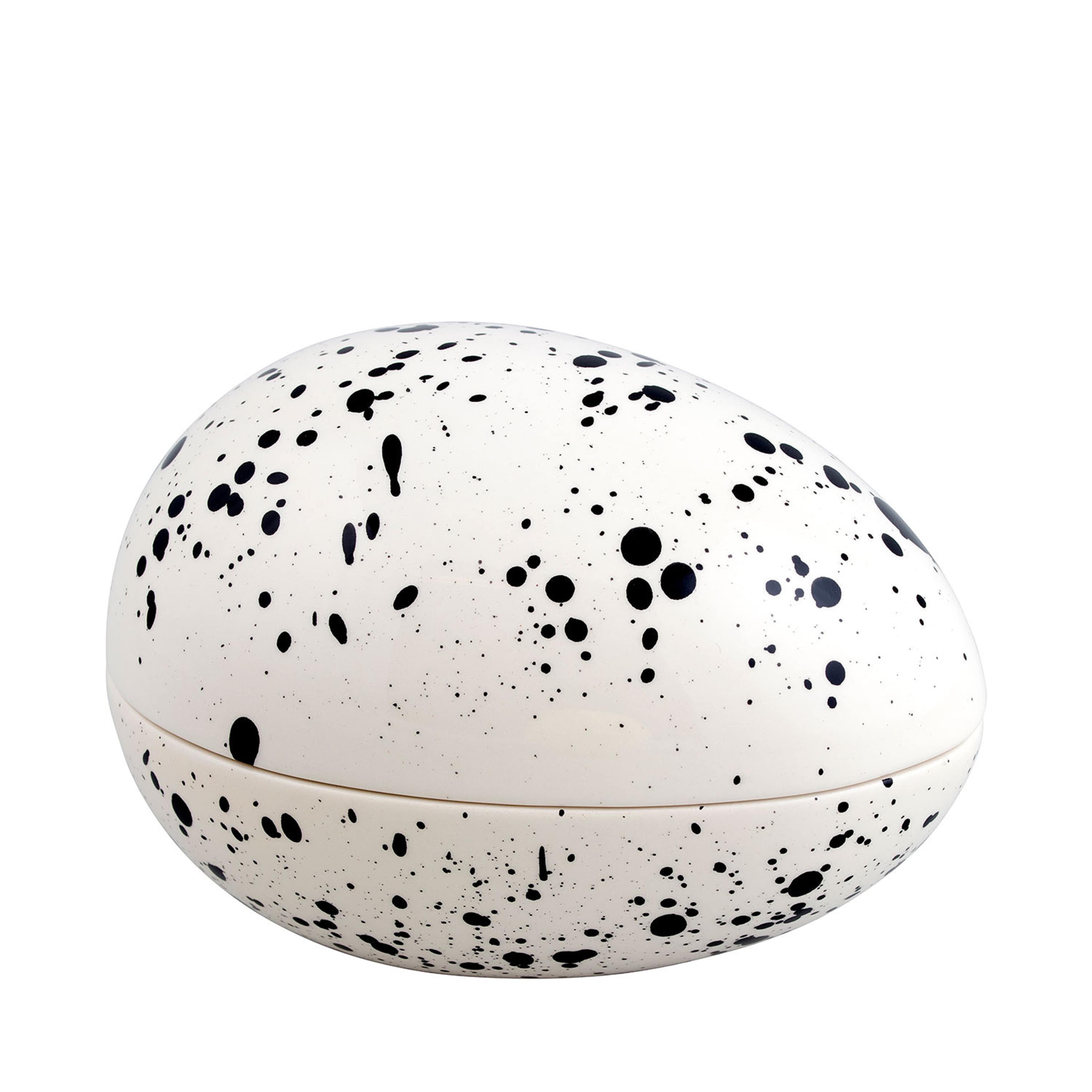 Stänk Gömma i lergods, från Cult Design, i färgen White/Black. Klicka för att öppna bilden i stort format