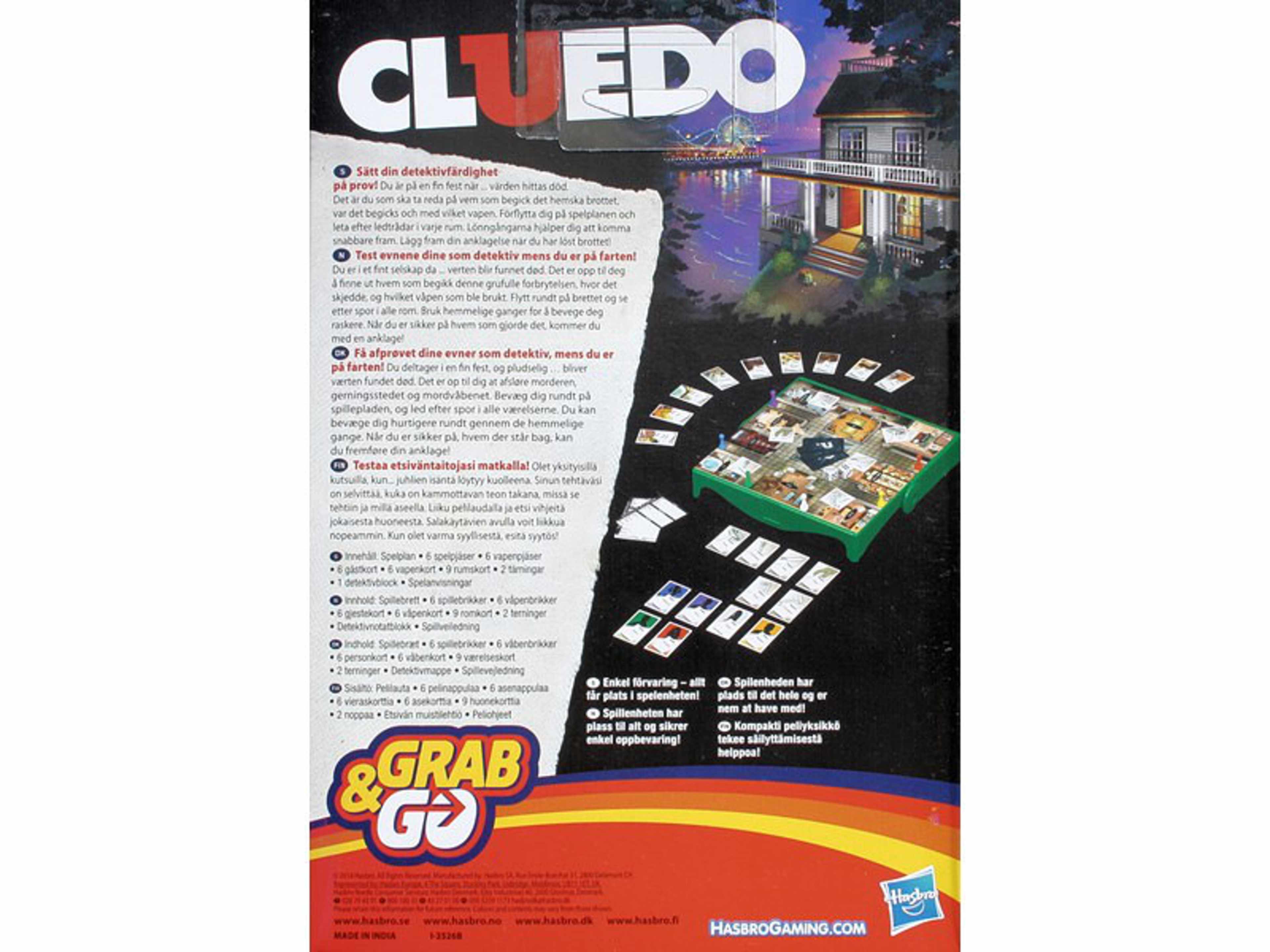 Resespel - Hasbro Cluedo