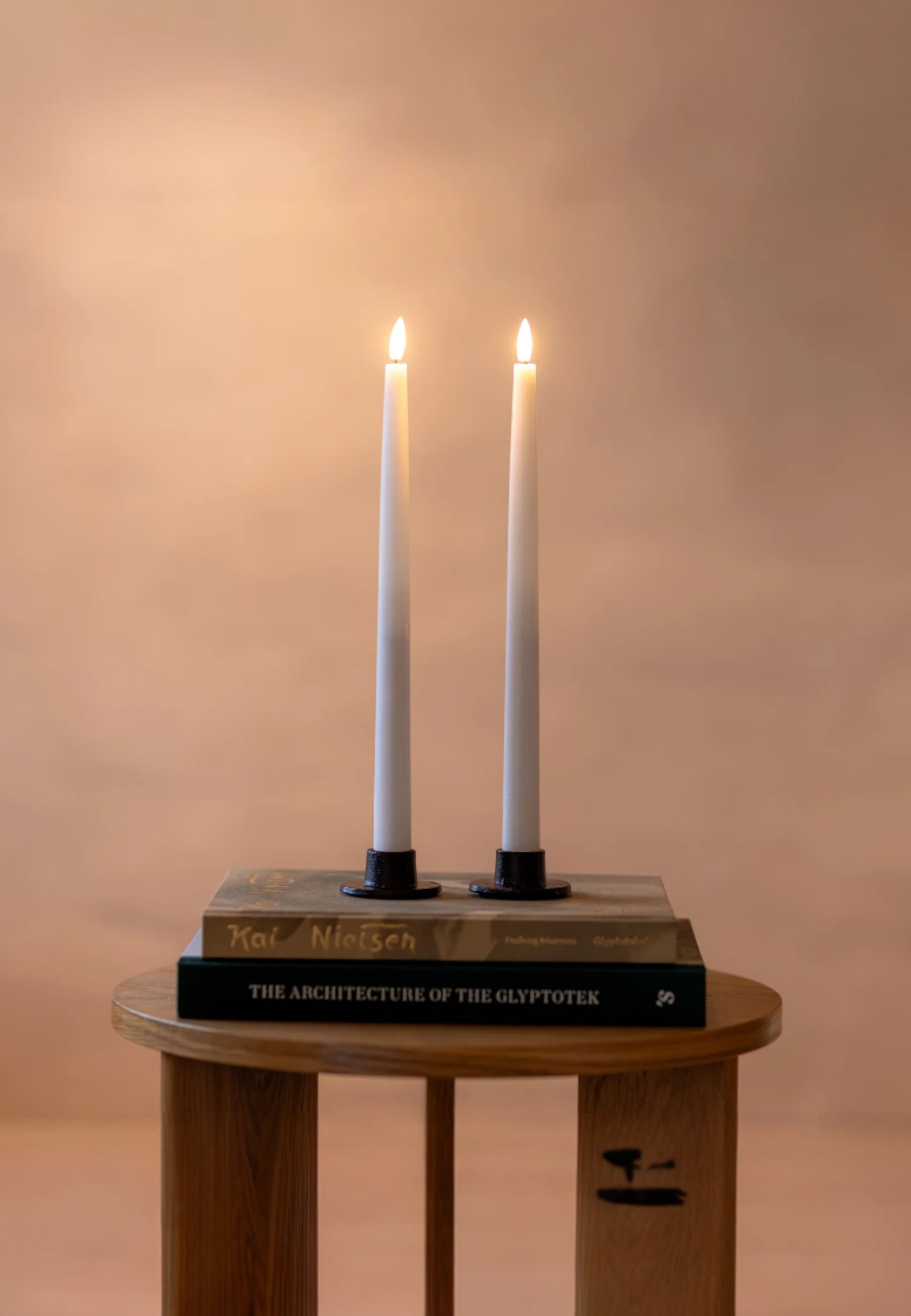 Luna Led Koniskt Ljus 2 St, från Led Nordic, i färgen vit. Klicka för att öppna bilden i stort format