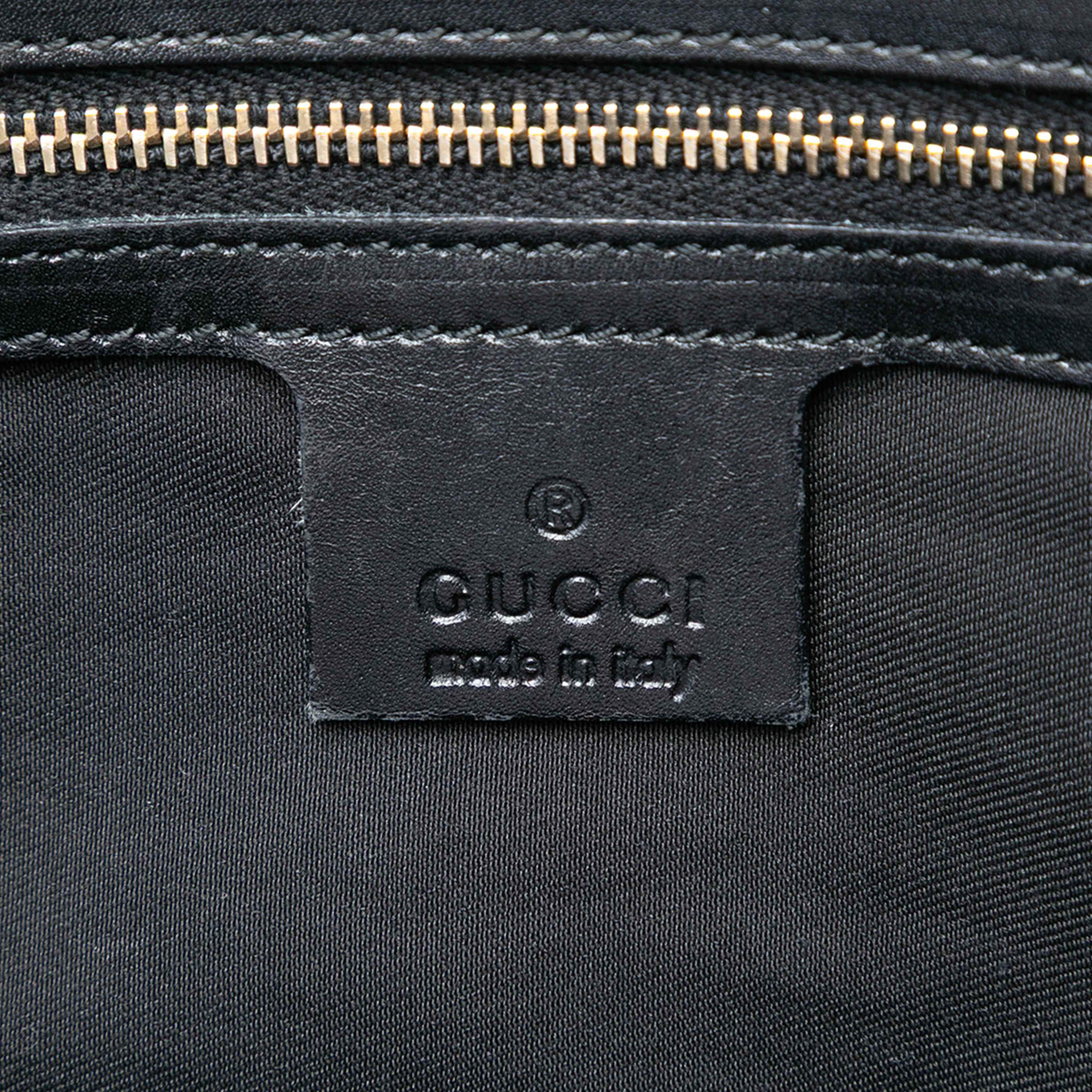 Gucci Guccissima Jackie Tote, från Luxclusif, i färgen black. Klicka för att öppna bilden i stort format